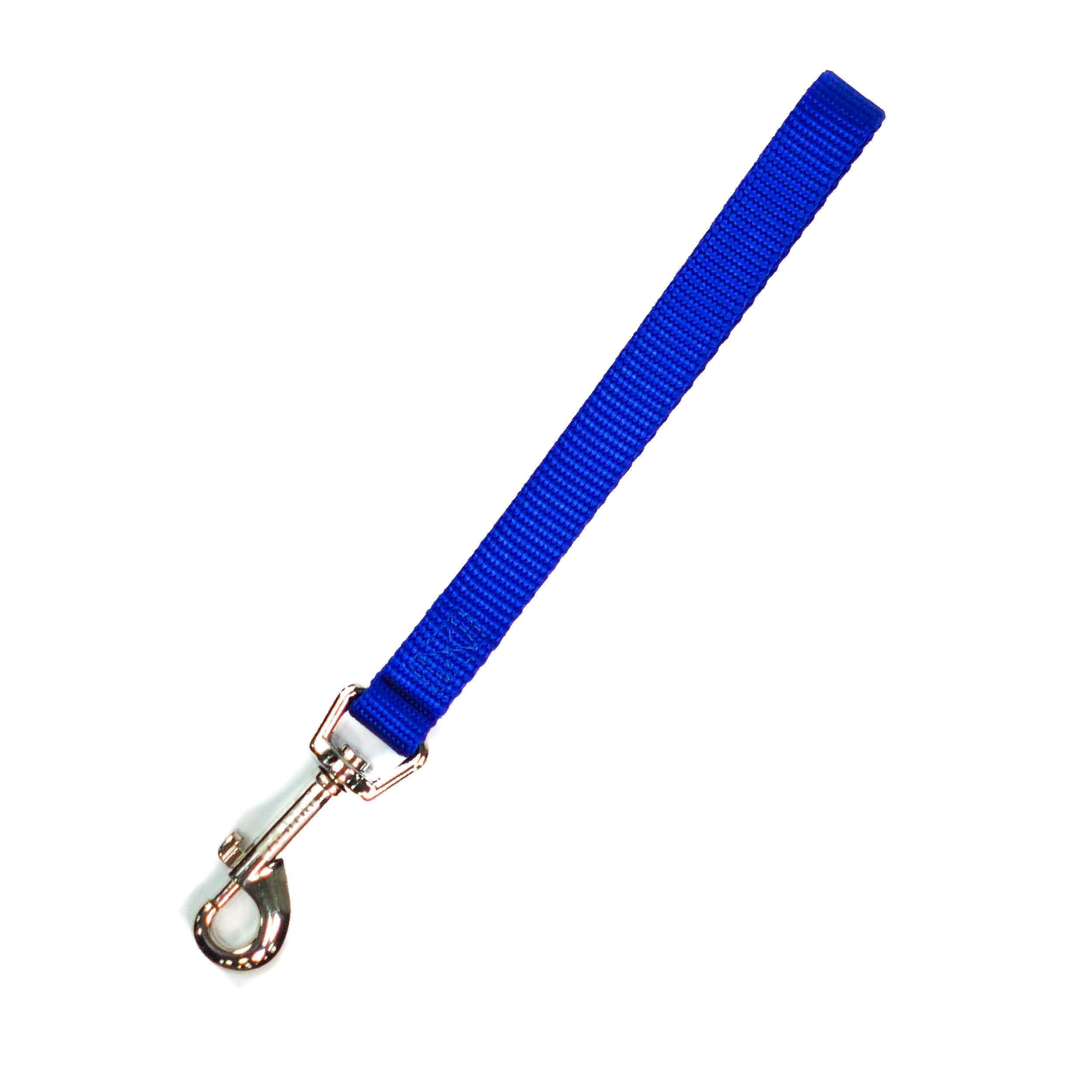 Blue-9 Dog Training Leash, 9 Inch Tab Lead For Obedience, Recall, And Agility Training, Made In The Usa, Blue