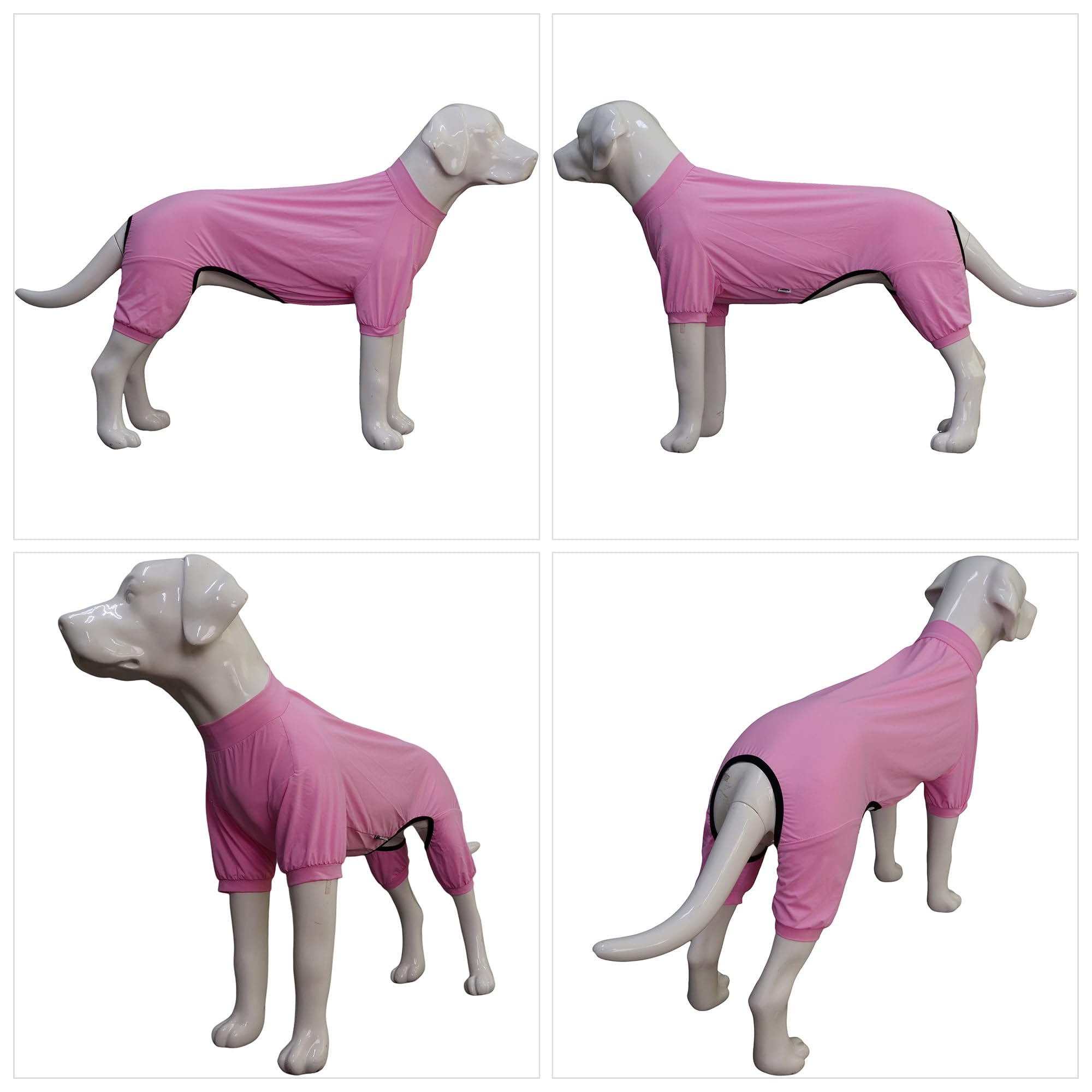 Lovelonglong Dog Jumpsuit With Uv Protection And Quick-Dry Fabric For Spring Summer Pet Pajamas Pink M