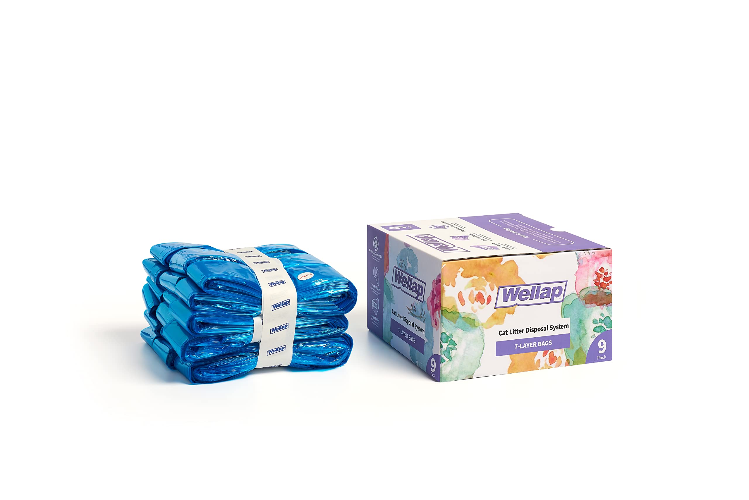 Glomire Litter Refills - 9 Pack Compatible with Litter Refill Cartridge, Durable Plastic