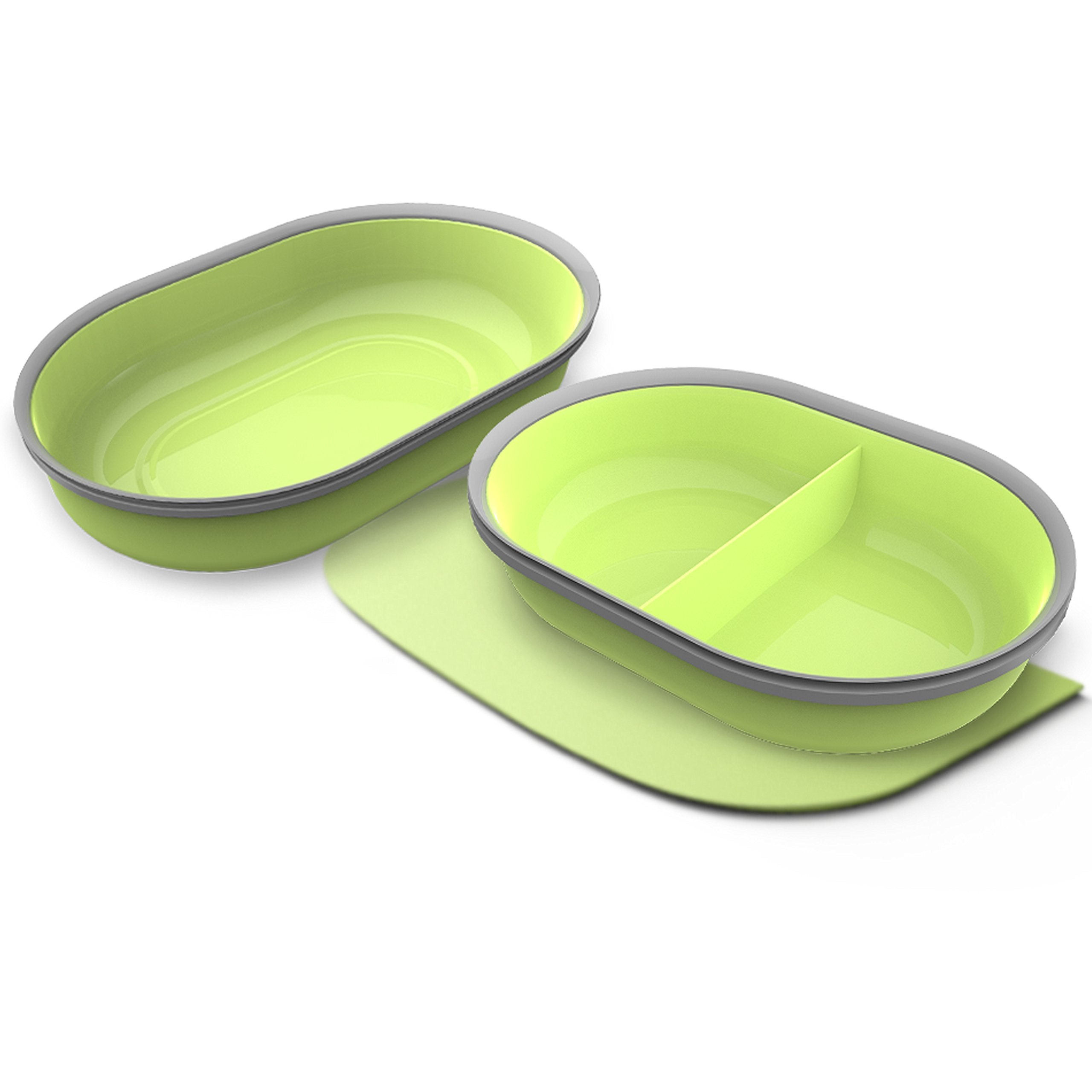 Sure Petcare Mat & Bowl Set (Green)