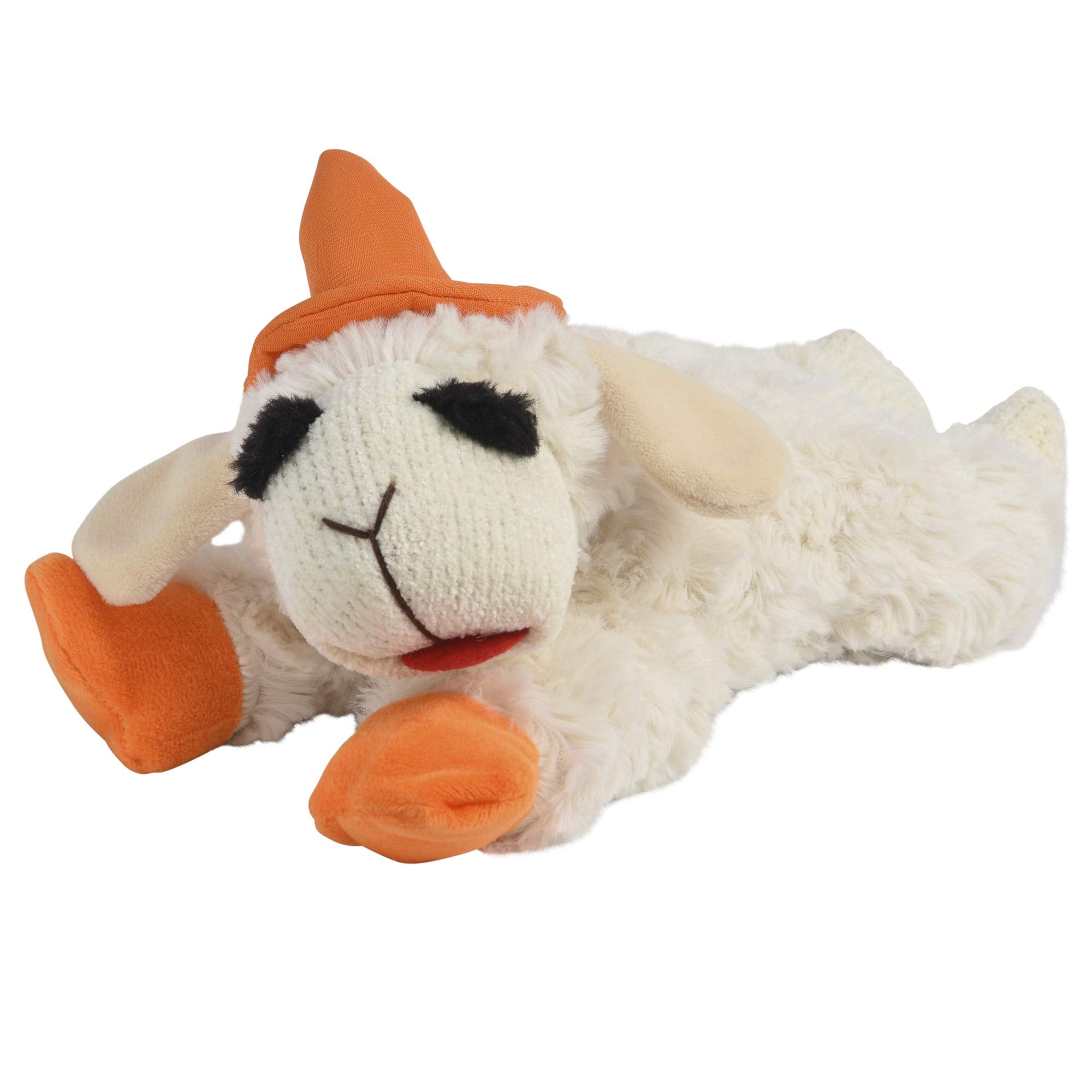 Multipet Lamb Chop with Witch Hat 10.5'', White