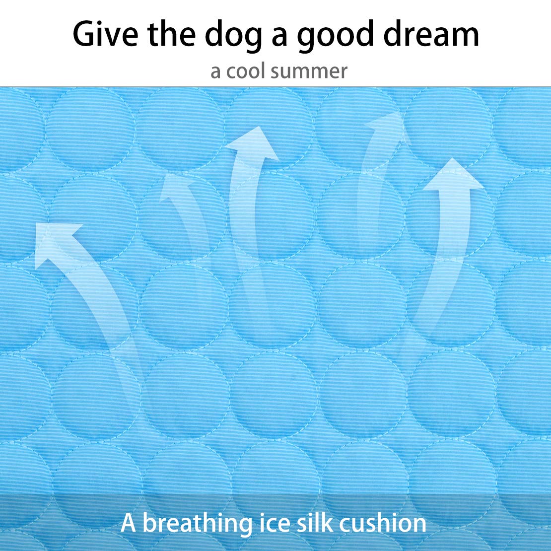 Mojonnie Dog Cooling Mat, Pet Cooling Pads For Dogs, Summer Cooling Bed For Cats, Portable Pet Cooling Cushion For Home Or Outdoor