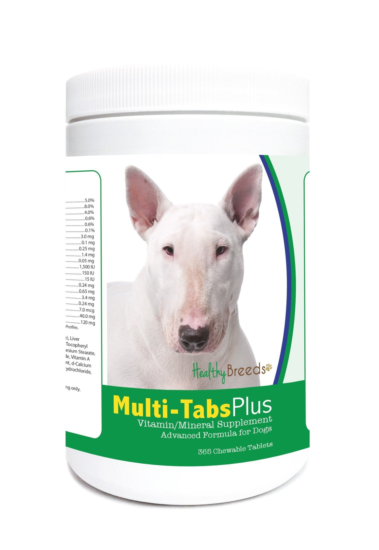 Healthy Breeds Bull Terrier Multi-Tabs Plus Chewable Tablets 365 Count