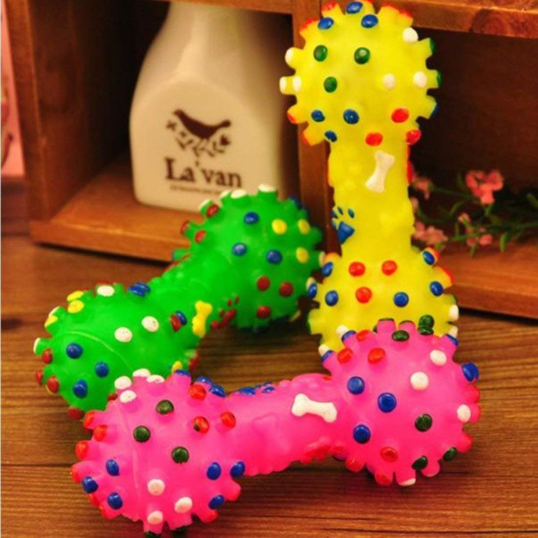 The Dds Store Toy For Dogs Puppies, Squeaker Squeaky Pet Puppy Dog Chew Toy Chew Ball 2 Pcs
