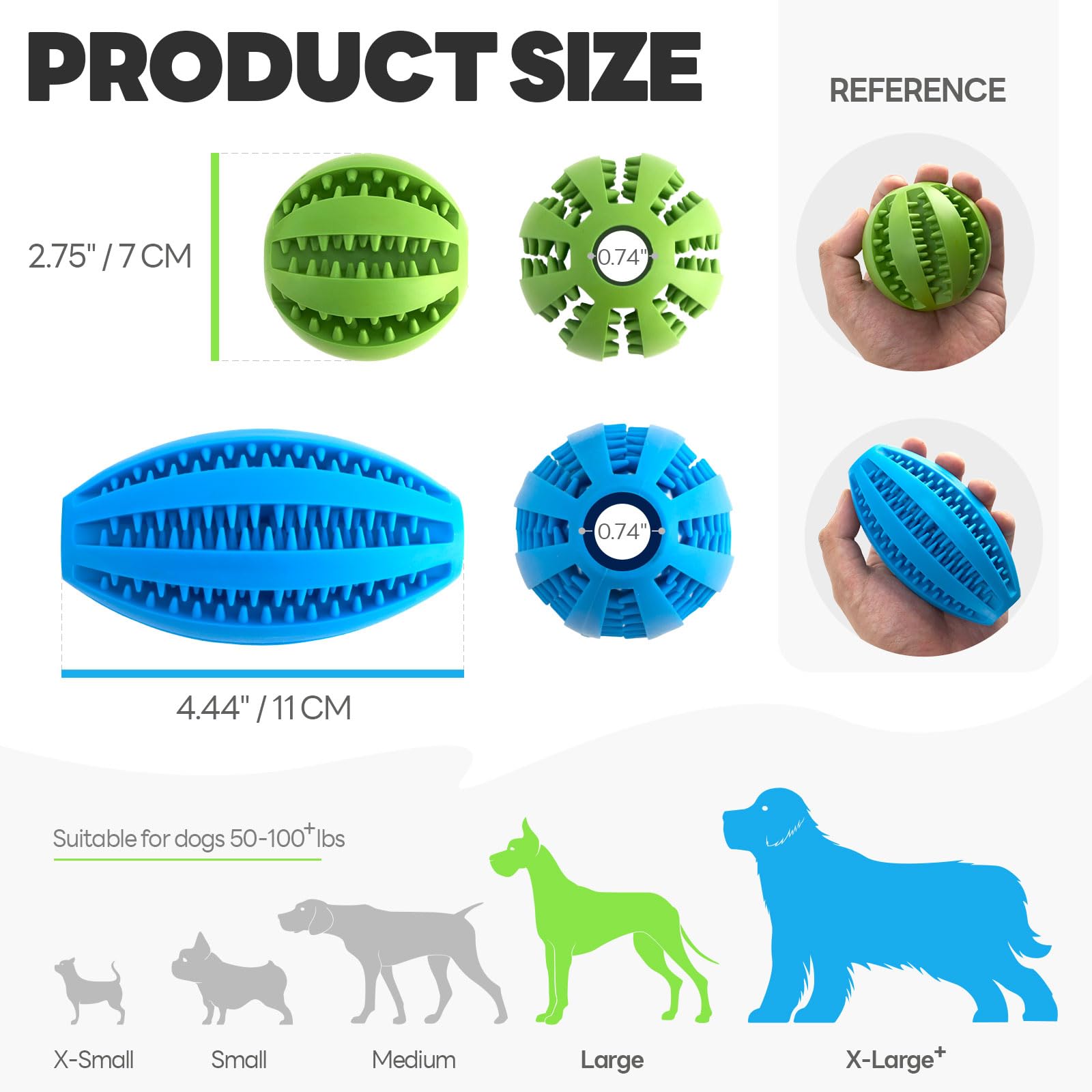 Volkee 2 Pack Puzzle Toy For Large Dogs, Interactive Dog Enrichment Toys, Toy To Keep Them Busy, Treat Dispensing Ball For Dog T
