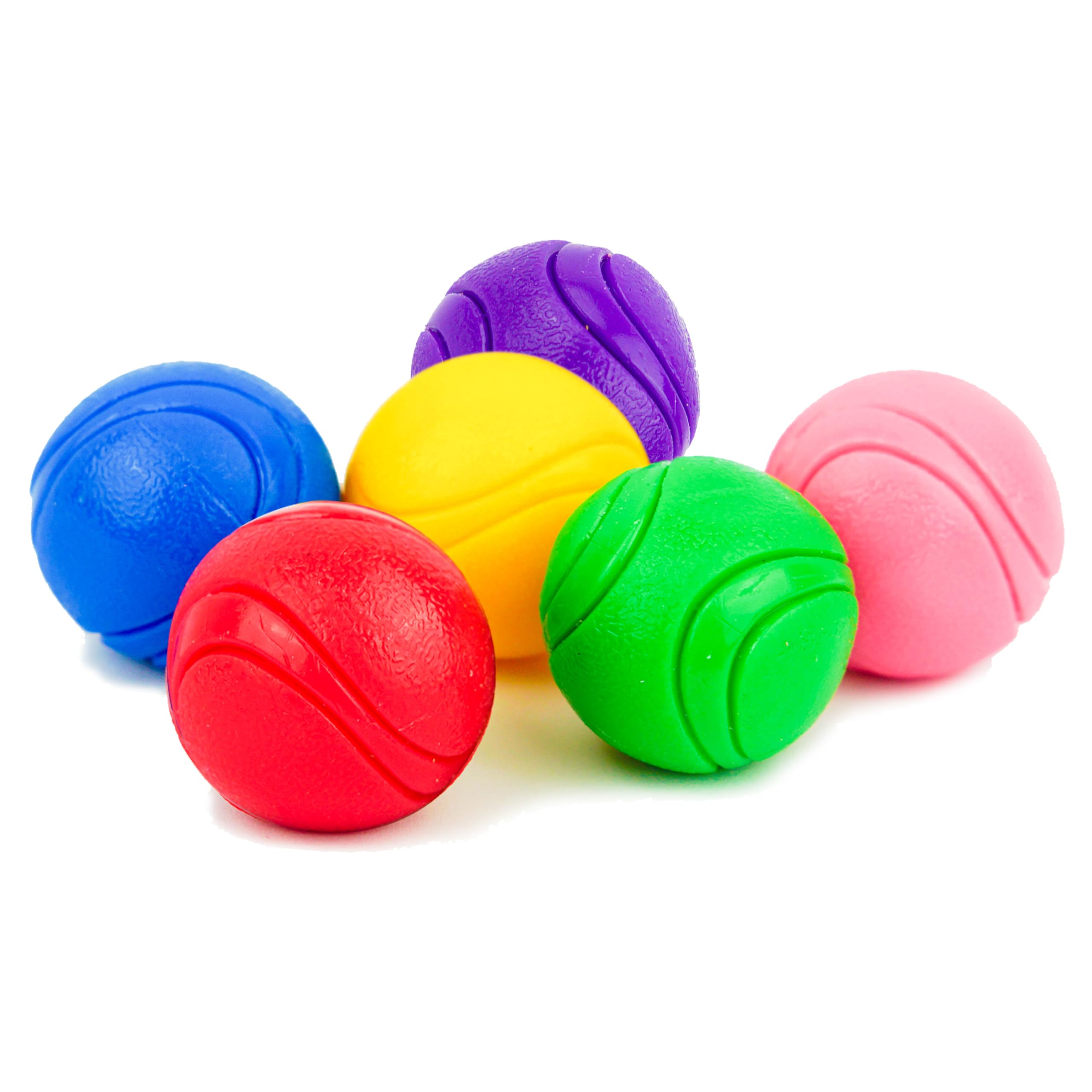 Petite Paws Superfetch Dog Balls 1.5 Inch - Squeaky Dog Toys For Small Dogs And Puppies - Rubber Balls For Fetch, Training, Teet