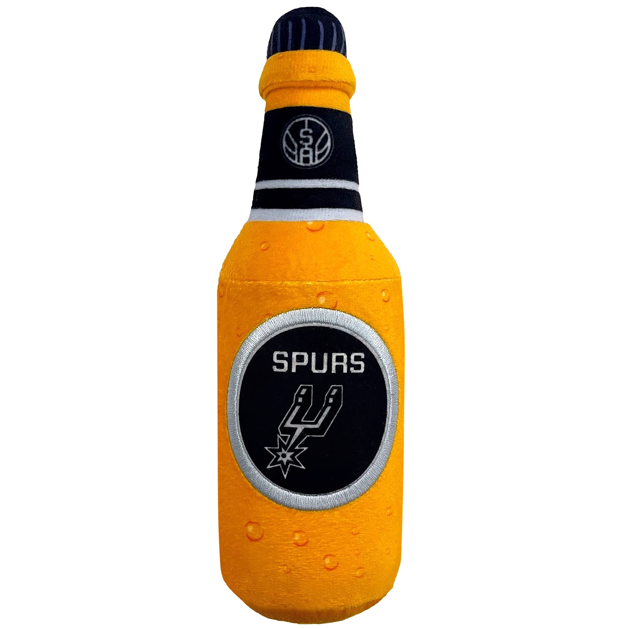 Pets First Nba San Antonio Spurs Beer Bottle Plush Dog & Cat Squeak Toy - Cutest Stadium Soda Bottle Snack Plush Toy For Dogs & 