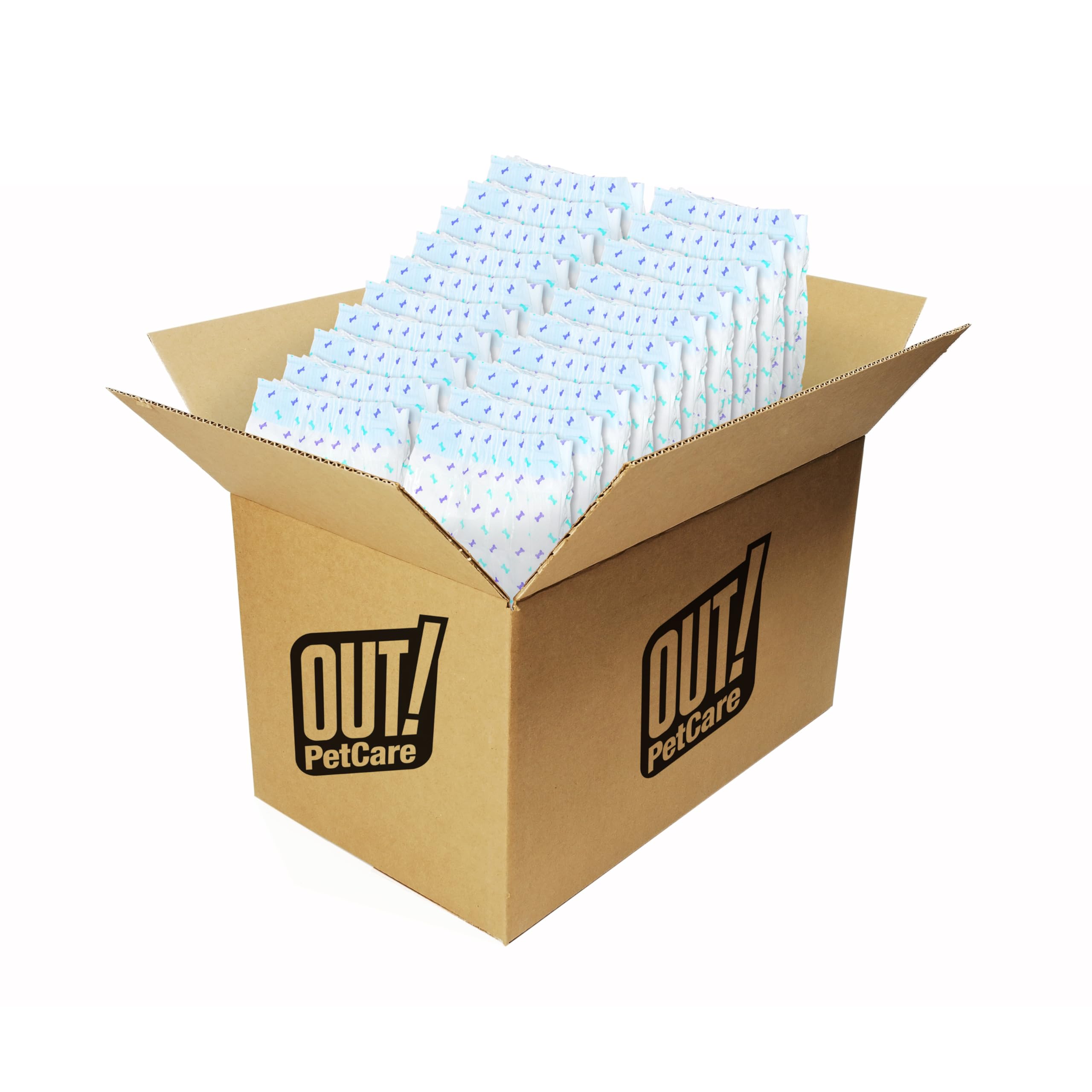 OUT! Petcare Disposable Dog Diapers for Female Dogs, Dog Heat Diapers, Female Dog Period Pads, Female Doggy Diaper for Peeing, P
