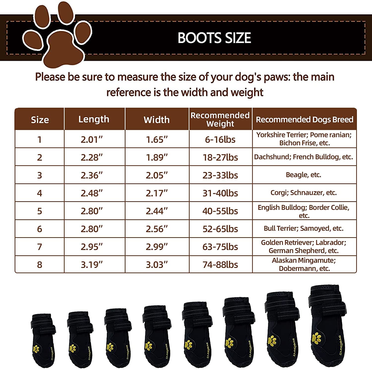 Expawlorer Anti-Slip Dog Shoes For Large Dogs,Dog Booties For Winter With Rugged Sole And Reflective Strap,Waterproof Dog Rain B