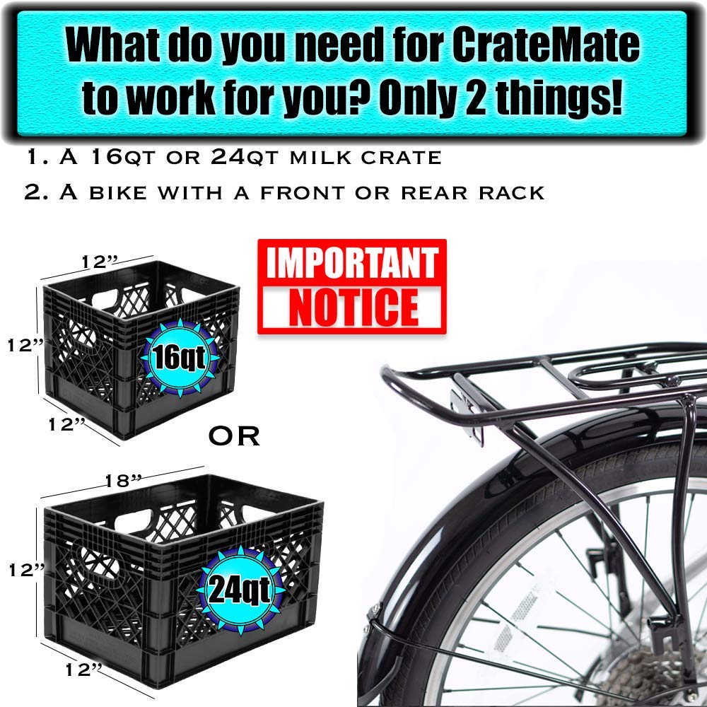 RuffLyfe DIY Crate Conversion/Bike Dog Carrier Package (Crate NOT Included) Padded Liner is 2 Sizes in One + 4 Point Safety Harn