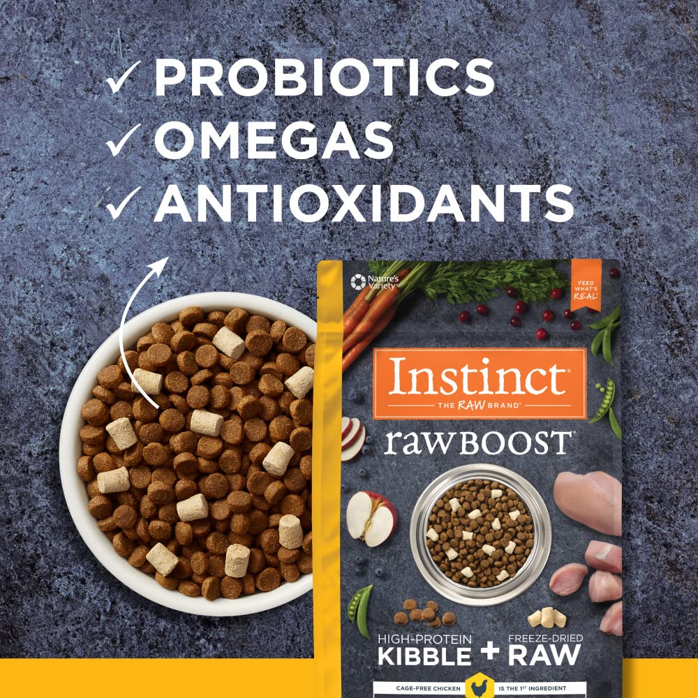Instinct Raw Boost Grain Free Recipe with Real Chicken Natural Dry Dog Food, 4 lb. Bag