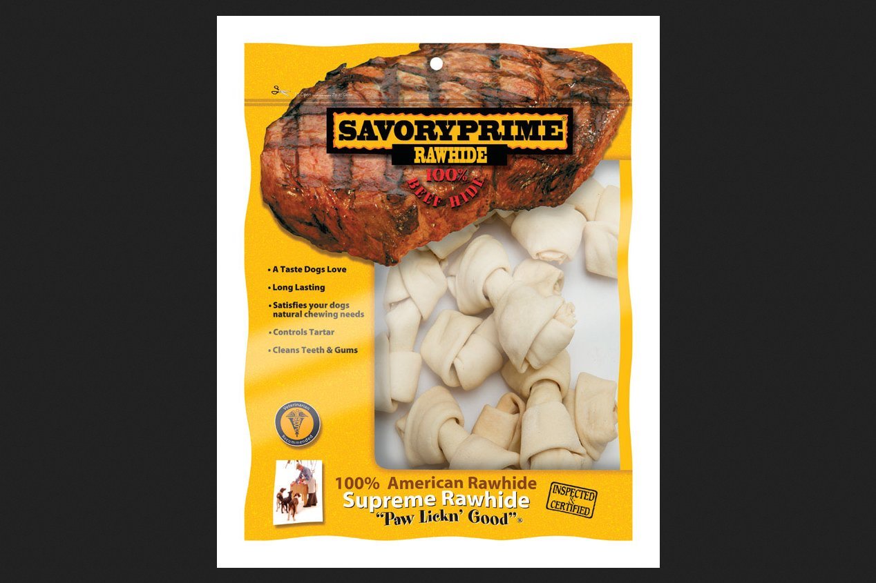 Savory Prime Rawhide Bones (10 Pack), 3
