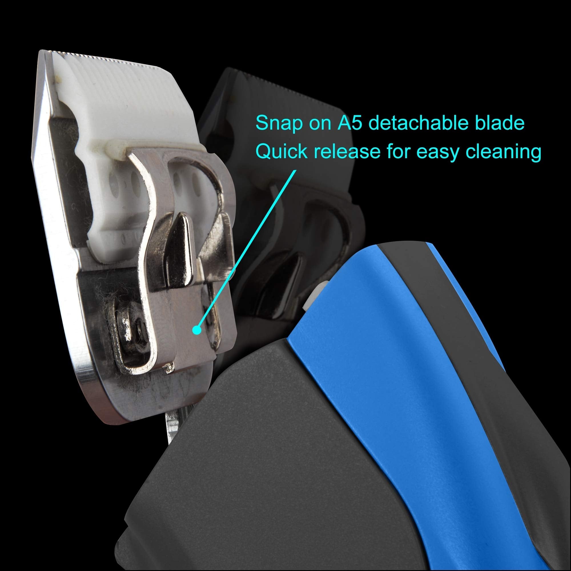 FURZONE Detachable Ceramic Blade - Size 7F, High-Tech Ceramic, Compatible with Andis, Oster, Wahl A5 Clippers