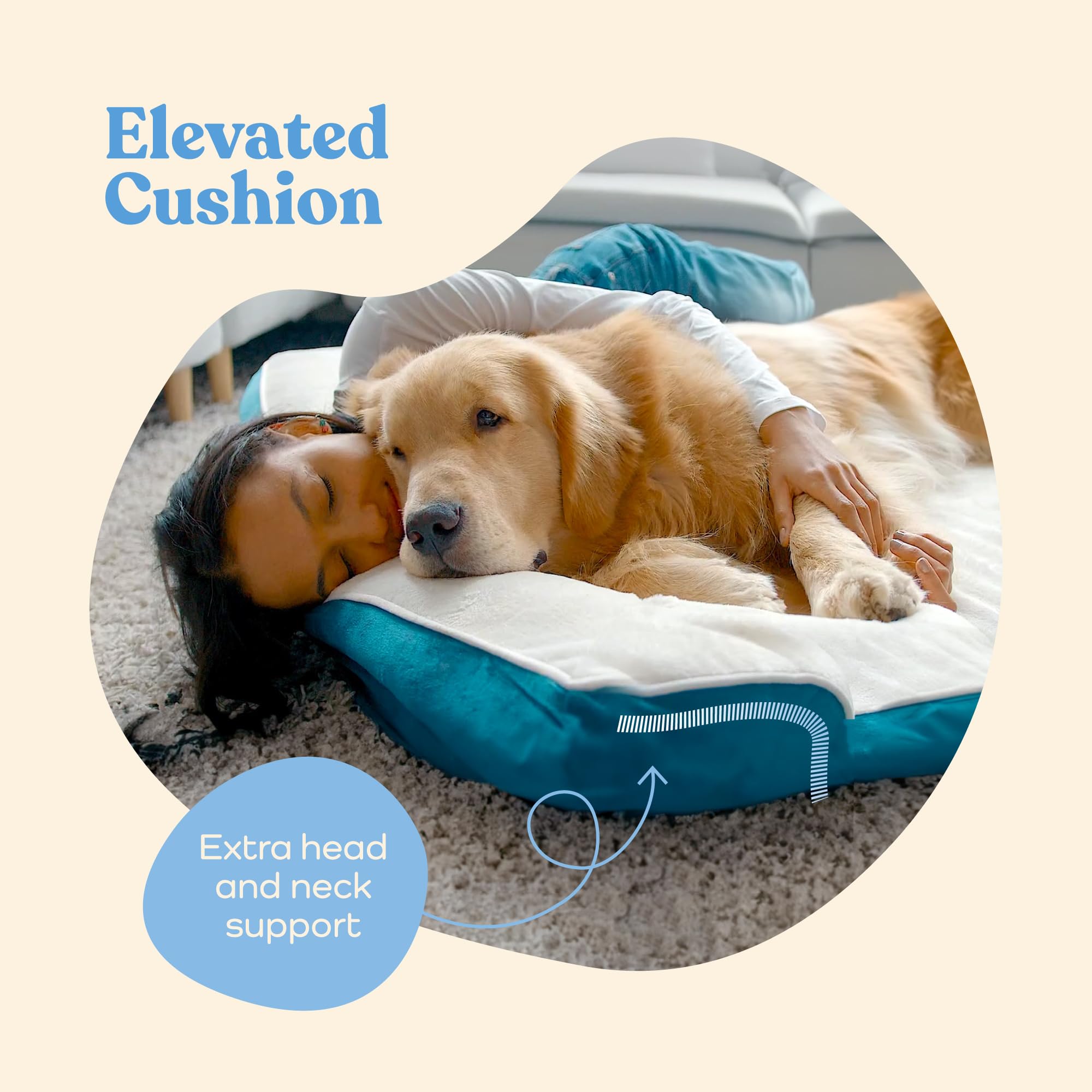 Orthopedic Sofa Dog Bed - Ultra Comfortable Dog Beds For Large Dogs - Breathable & Waterproof Pet Bed- Egg Foam Sofa Bed With Extra Head And Neck Support - Removable Washable Cover & Nonslip Bottom.