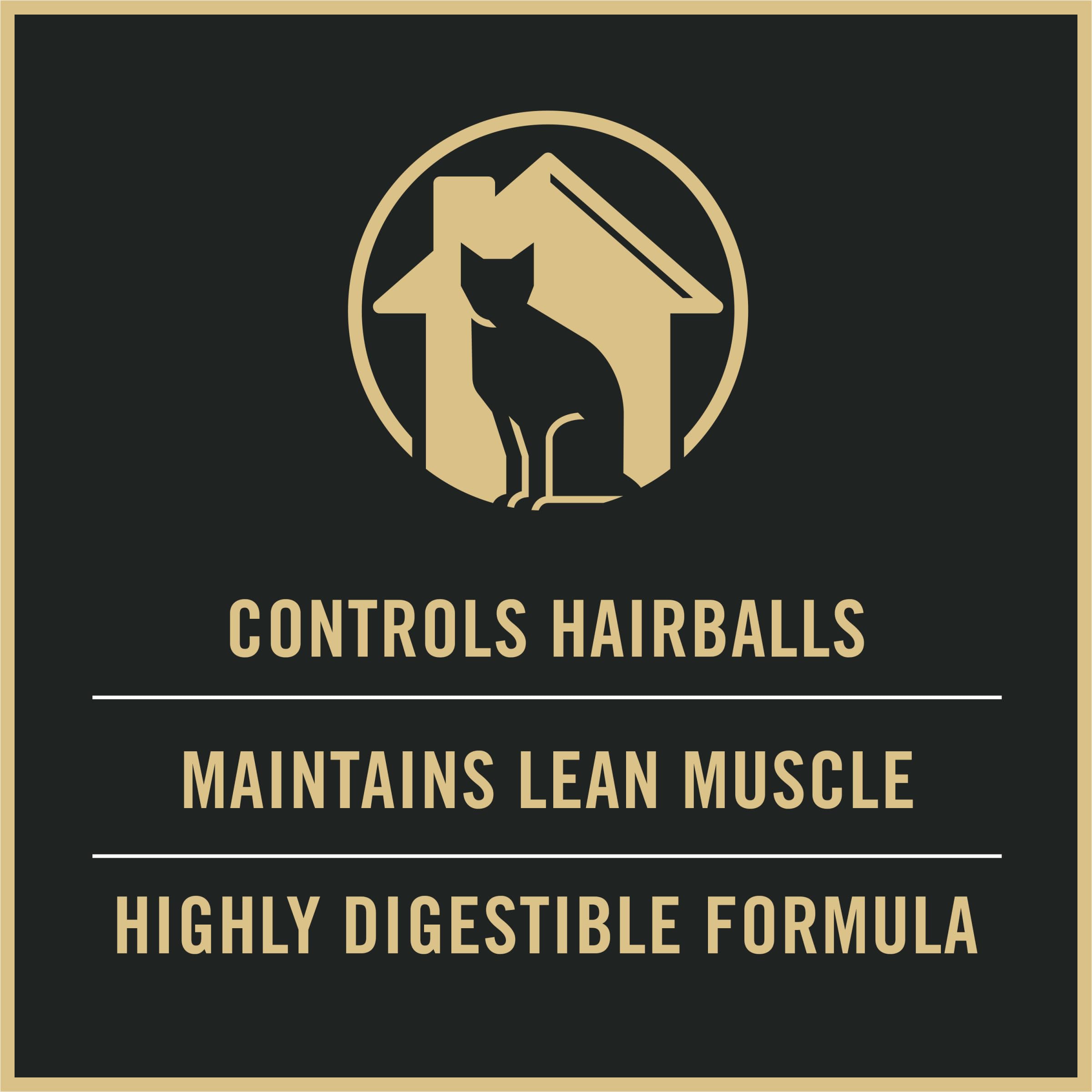 Purina Pro Plan Hairball Management, Indoor Cat Food, Turkey and Rice Formula - 7 lb. Bag