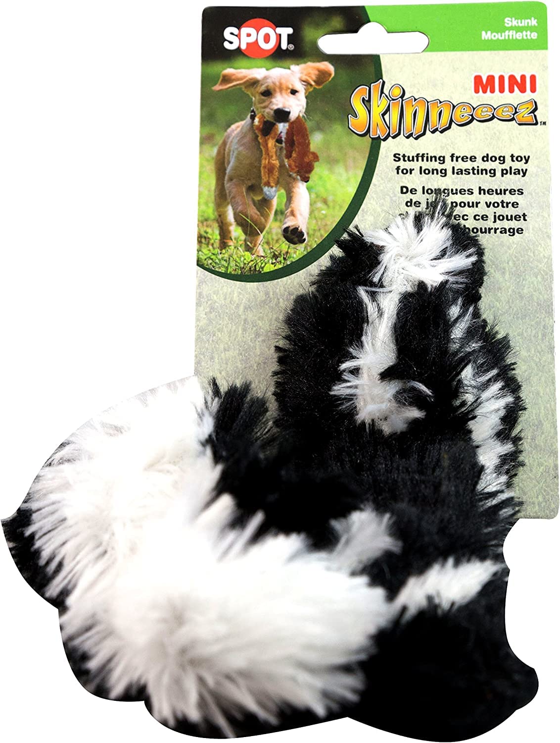 Ethical Products 5500 Mini Skinneeez Skunk Dog Toy, 14-In. - Quantity 33