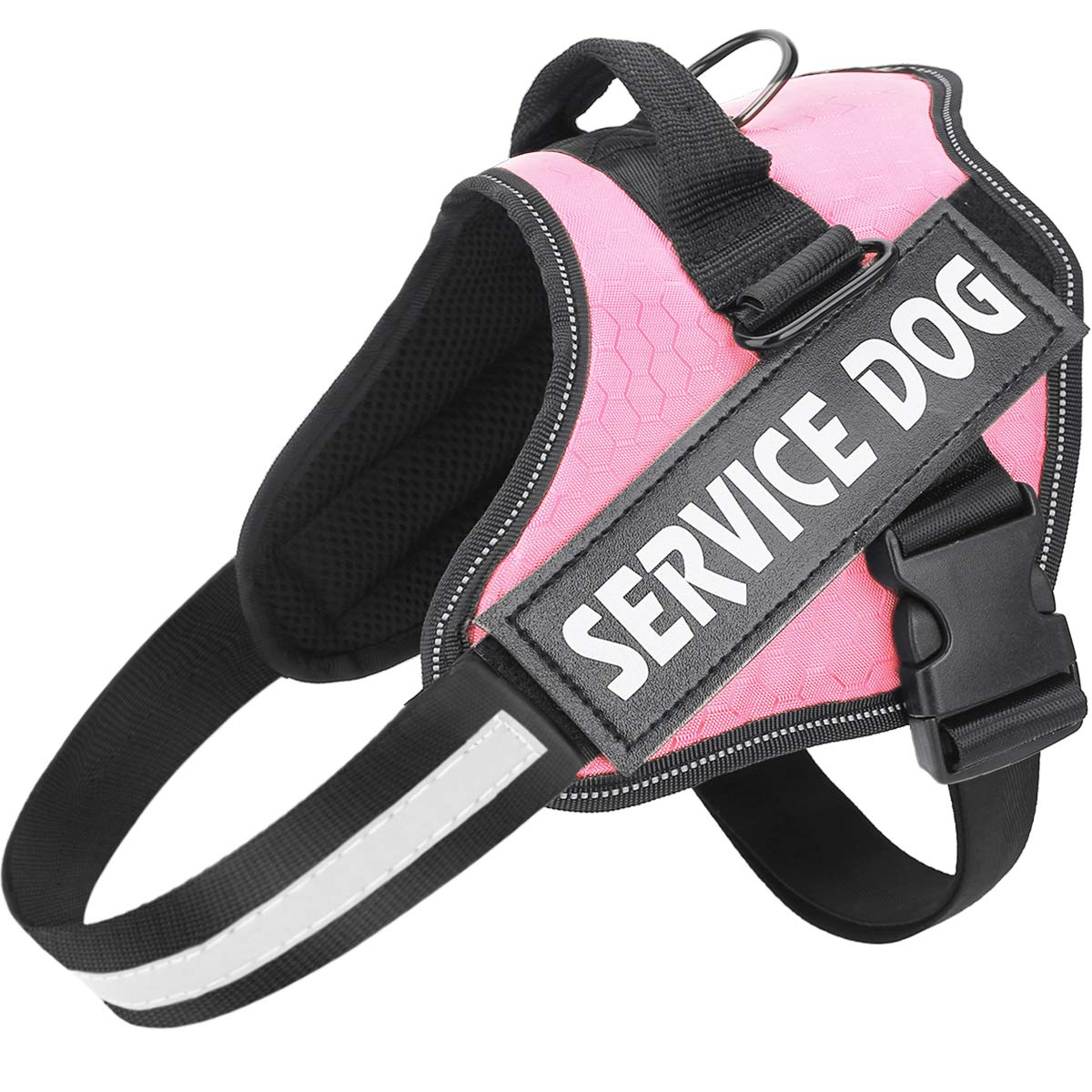 Mumupet Service Dog Harness, No Pull Easy On And Off Pet Vest Harness, 3M Reflective Breathable & Easy Adjust Pet Halters With Nylon Handle - No More Tugging Or Choking For Small Medium Large Dogs