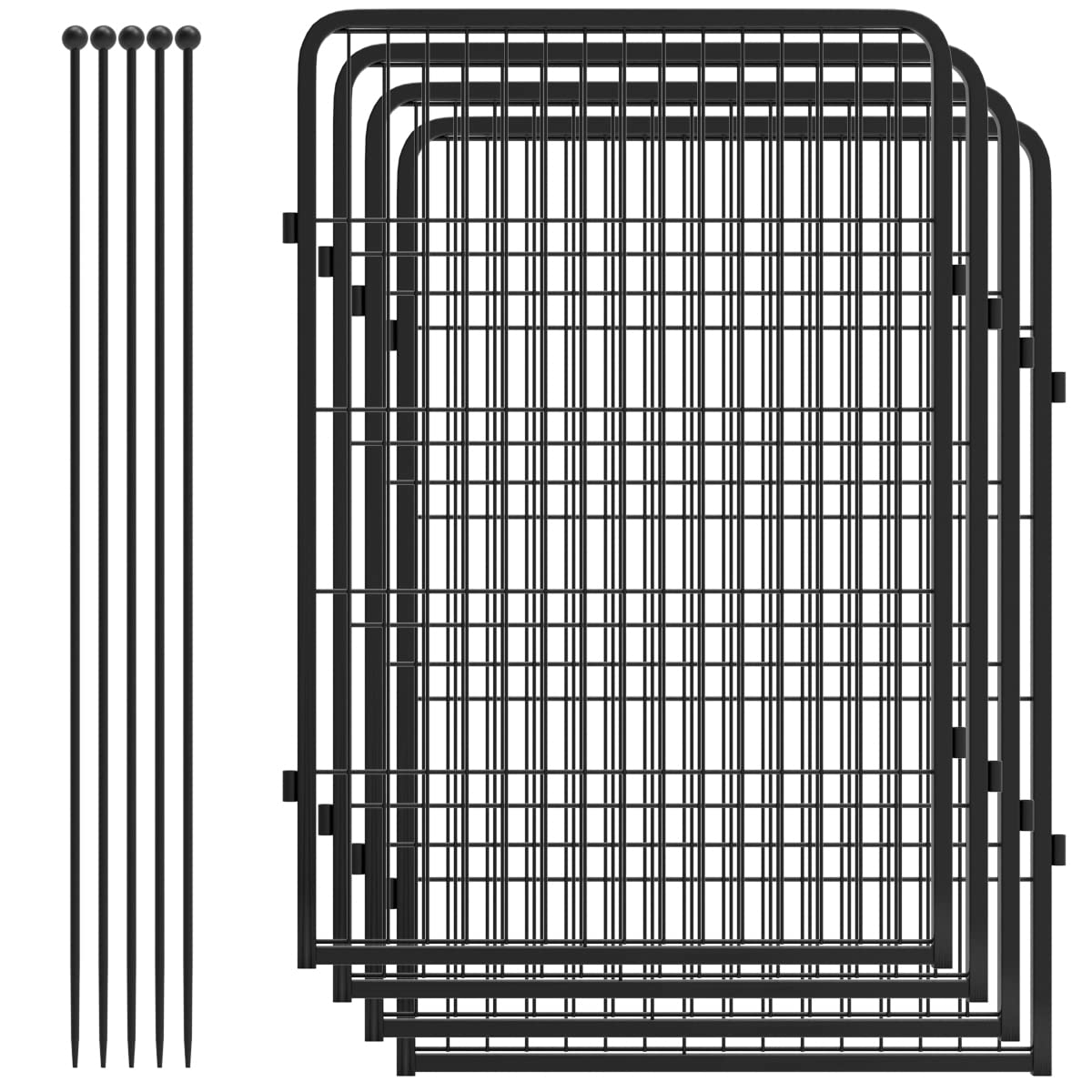 Fxw Rollick Dog Playpen For Yard, Rv Camping, 40 Inch 4 Panels For Medium And Large Dogs│Patented