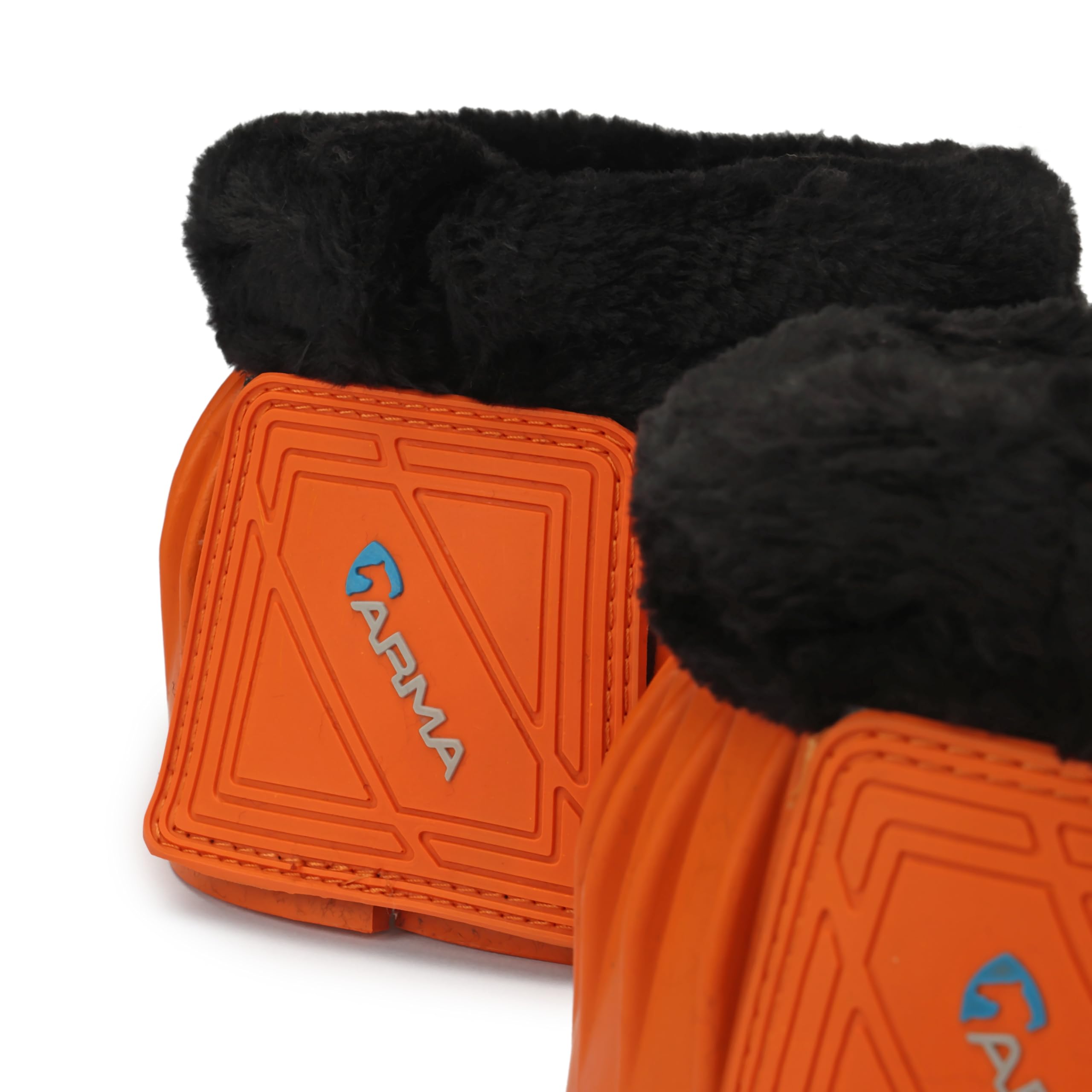 Shires Arma Fleece Trim Bell Boot (Orange, Cob)