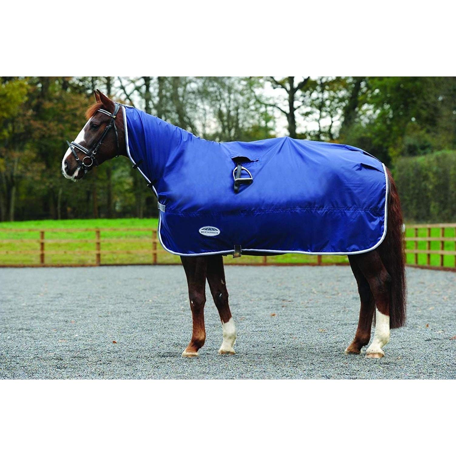 Weatherbeeta Rain Sheet, Navy/Grey/White, Pony