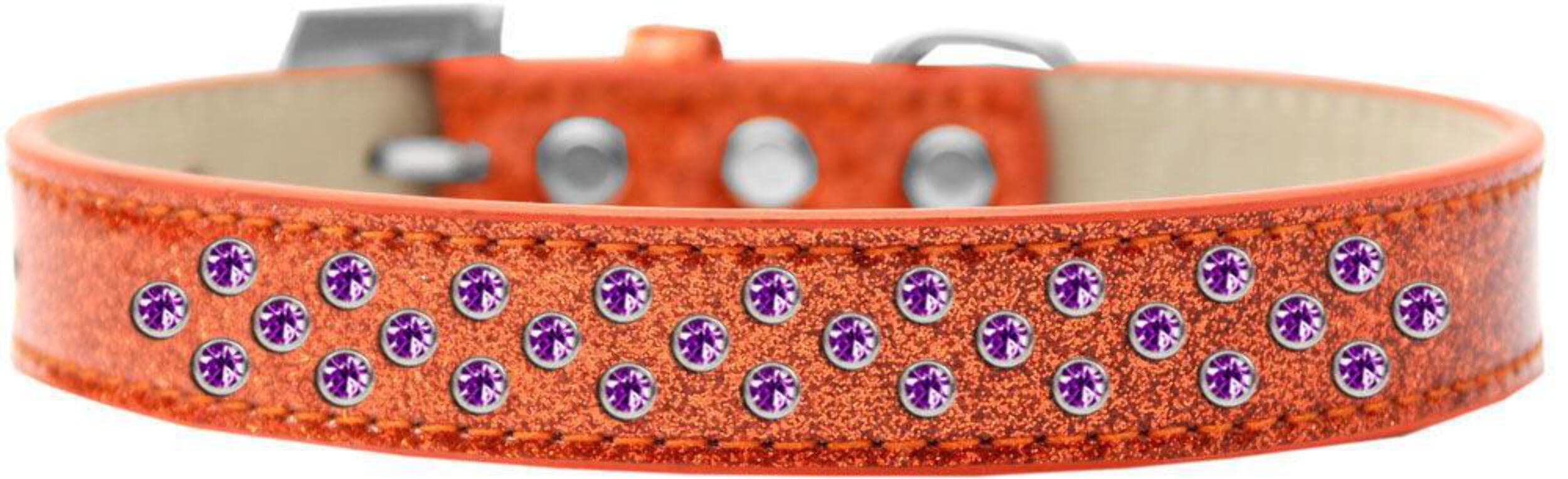 Dog, Puppy & Pet Ice Cream Collar, Purple Crystal Rimsets Sprinkles Purple 14