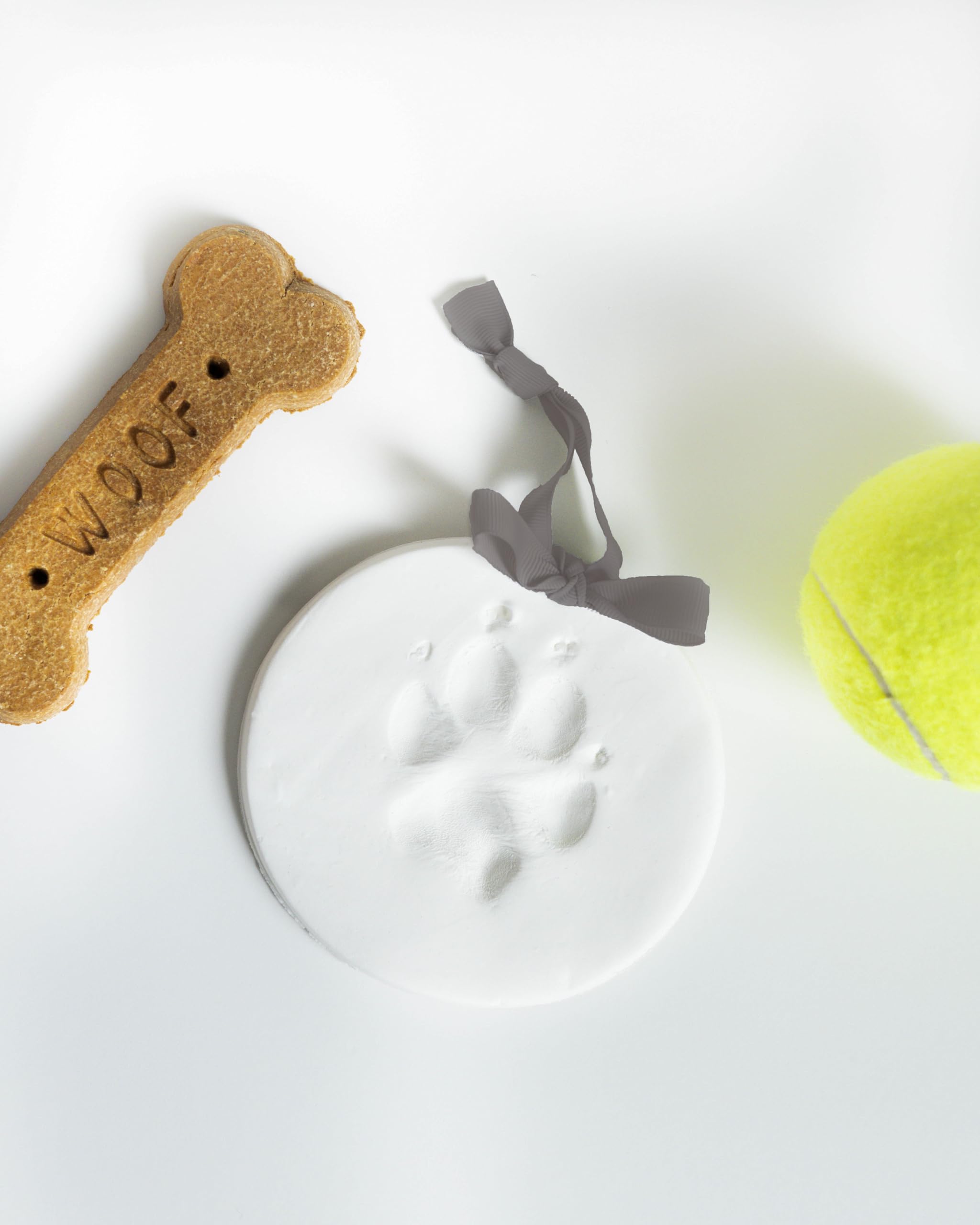 Reece Studio Pets Pawprint Keepsake, DIY Clay Paw Print Imprint, For Dogs and Cats, Hanging Keepsake, Pet Owner Gift, With 3 In