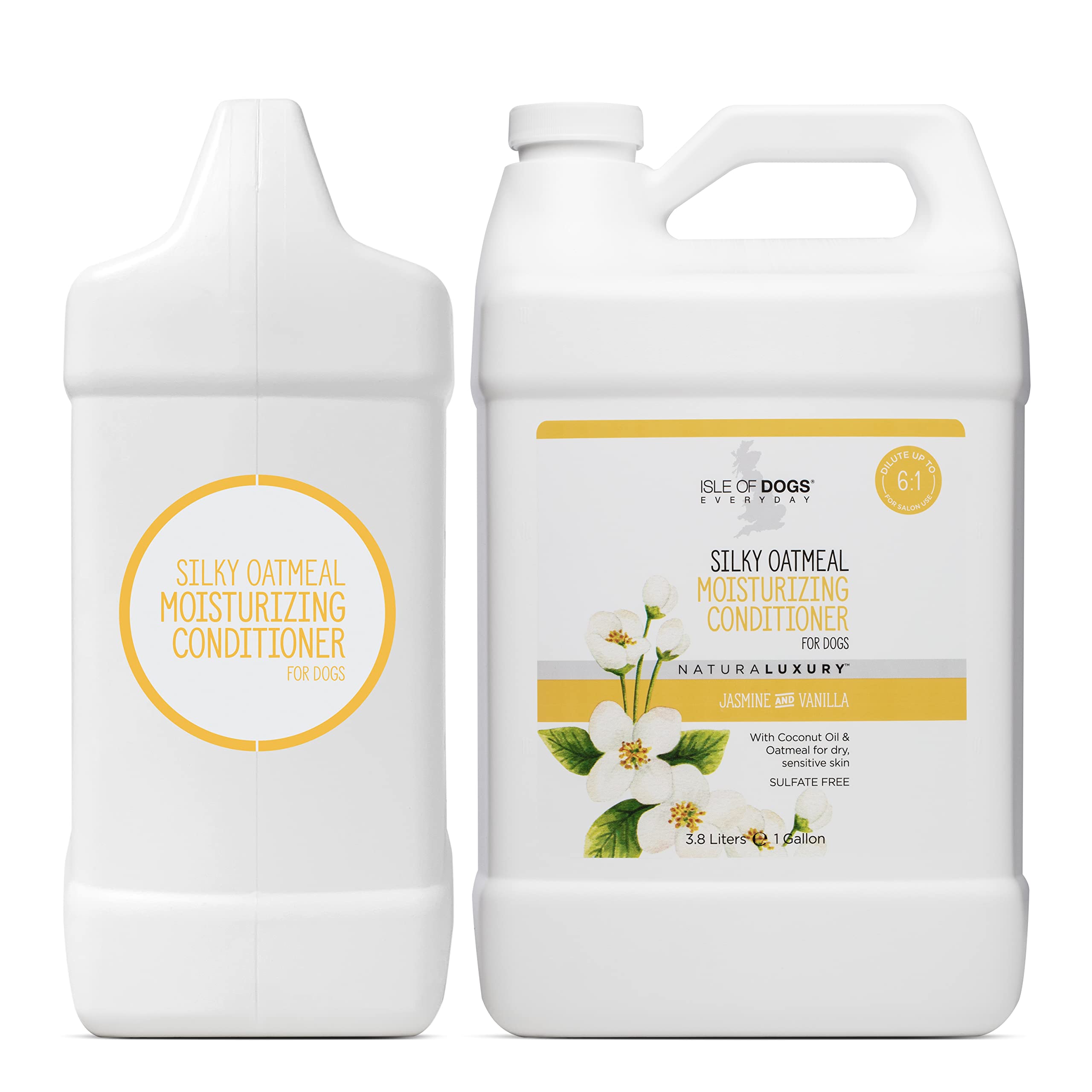 Isle of Dogs Silky Oatmeal Conditioner - 128 Fl Oz, 1 Gal, Mix, Model 831-gal