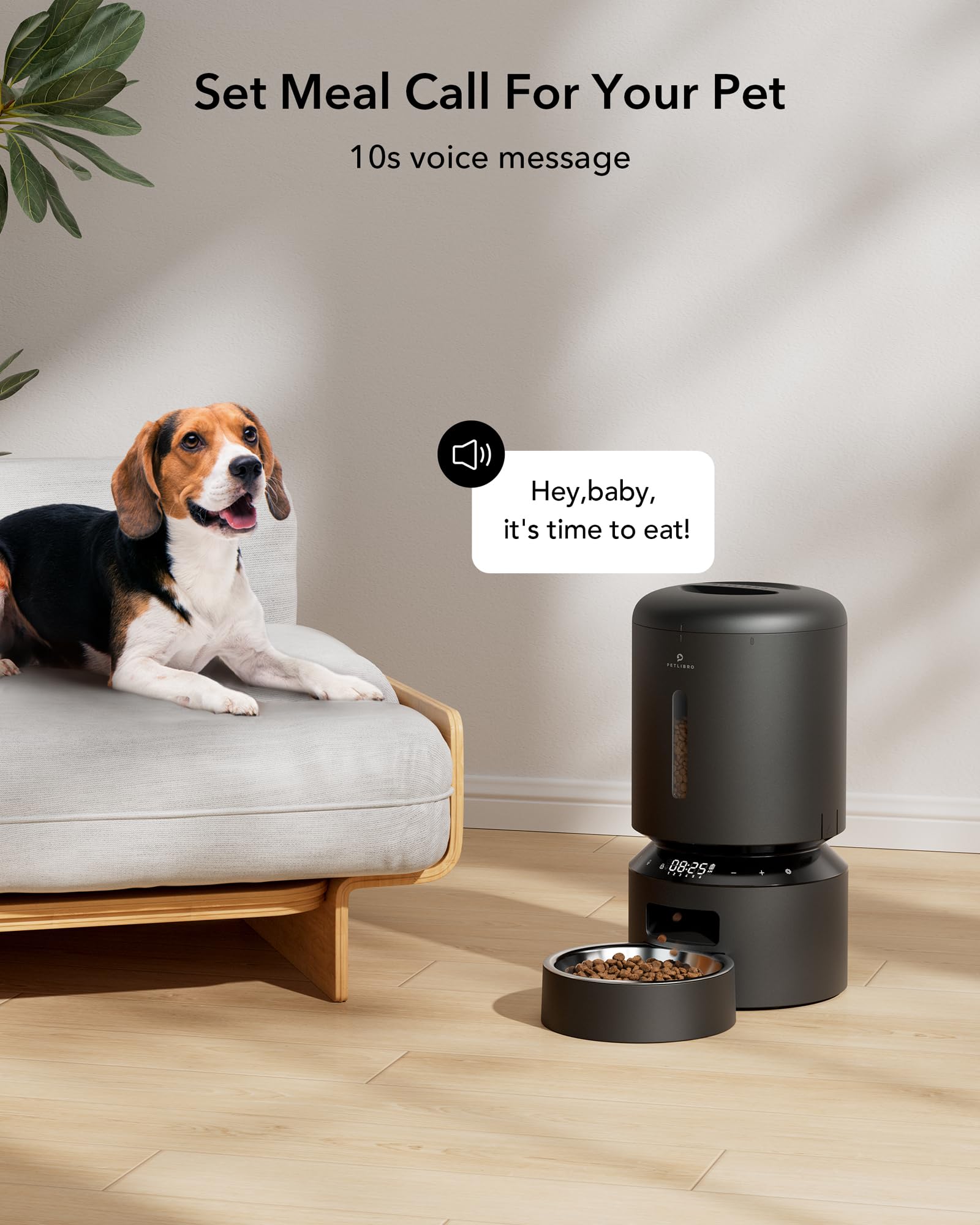 PETLIBRO Automatic Cat Feeder, Automatic Dog Feeder with Freshness Preservation, 5L Timed Cat Feeders for Dry Food, Up to 6 Meal