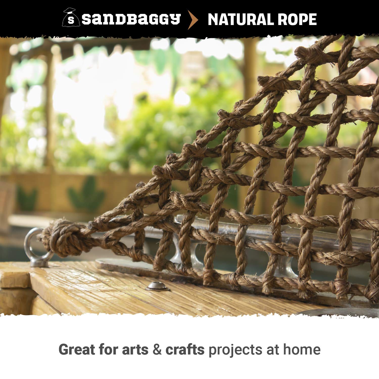 Sandbaggy Sisal Rope Twine 1/4 Inch X 500 Ft | Industrial Grade | No Synthetic Materials - Eco-Friendly Product | Higher Quality Compared To Home Depot, Walmart, Lowes (2 Rolls)