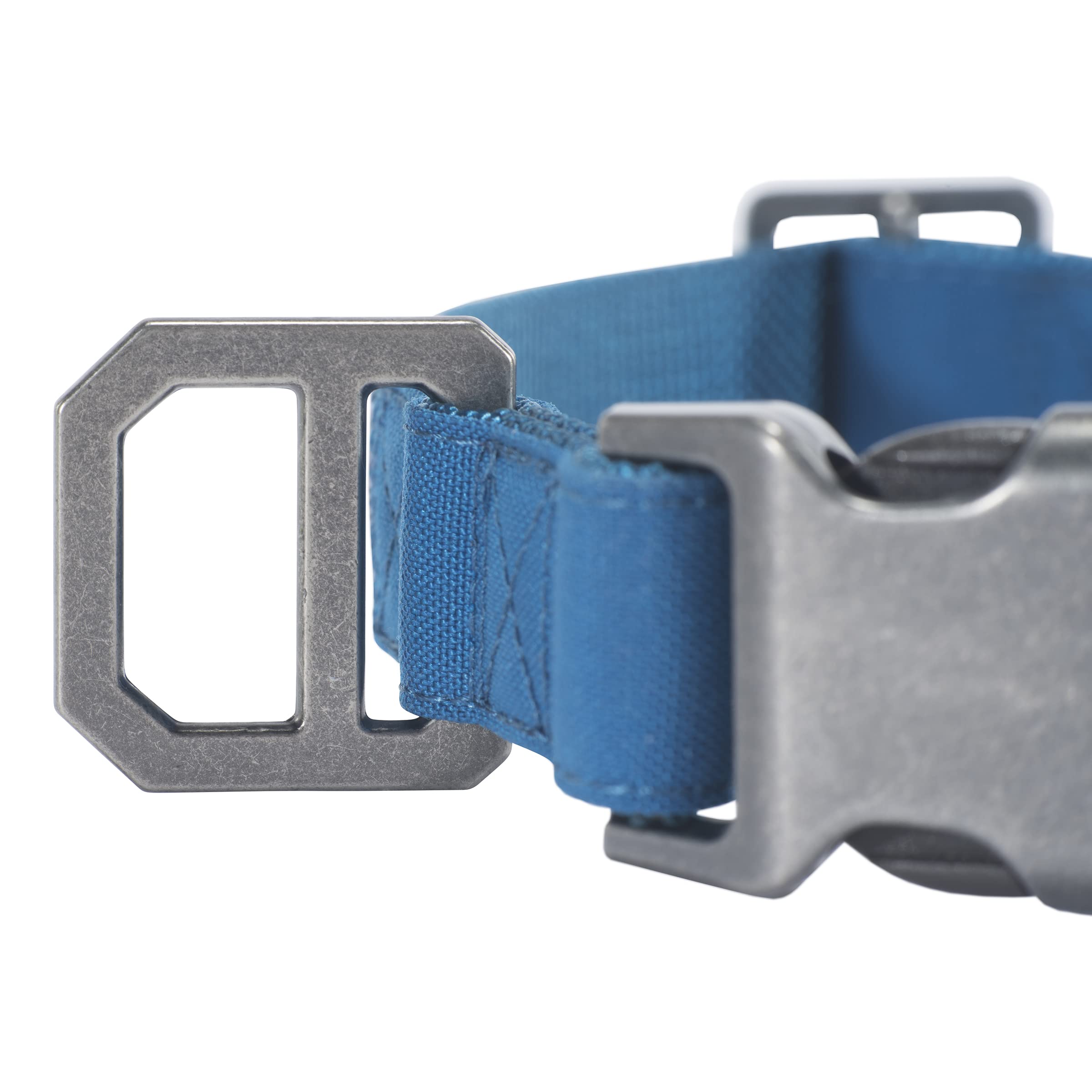 Carhartt Nylon Duck Dog Collar, Fully Adjustable Durable 2-Ply Cordura Nylon Canvas Collars For Dogs, Marine Blue, Medium