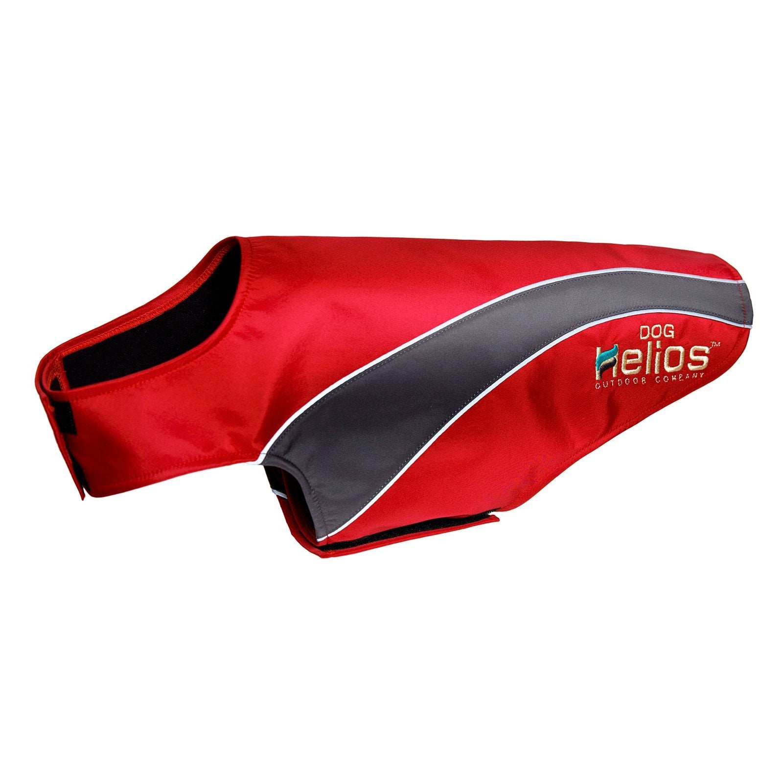 DOGHELIOS 'High Octane' Softshell Neoprene Polar Fleece Reflective Performance Pet Dog Coat Jacket w/Blackshark Technology, Larg