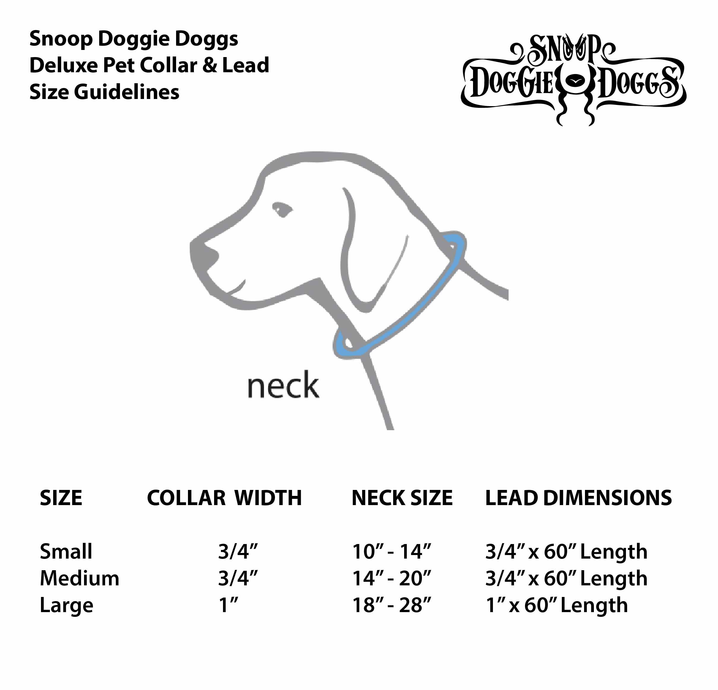 Snoop Doggie Doggs Deluxe Pet Leash, Classic Snoop, 60' X 1 Inch
