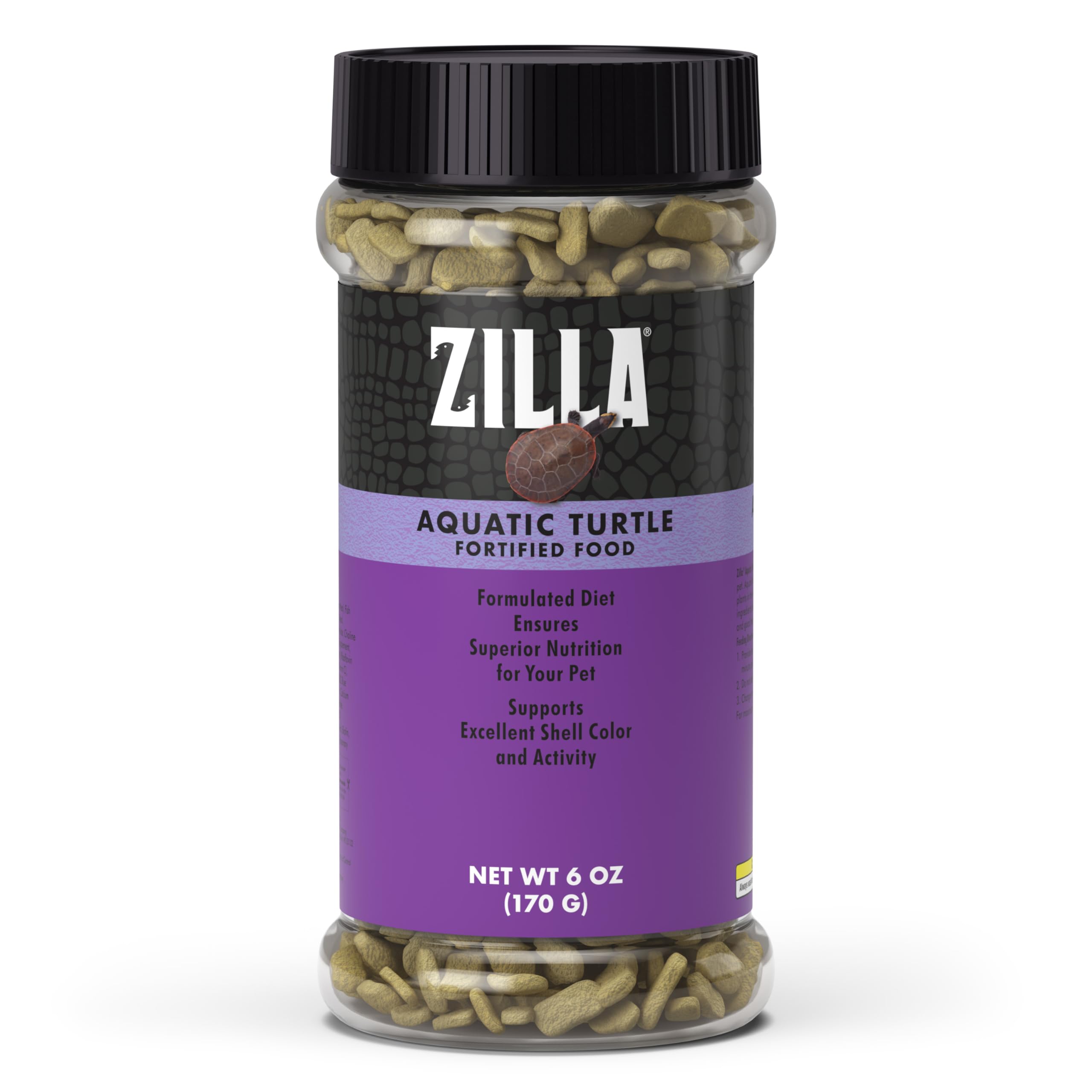 Zilla Aquatic Turtle Extruded Food Pellets 6 Ounces