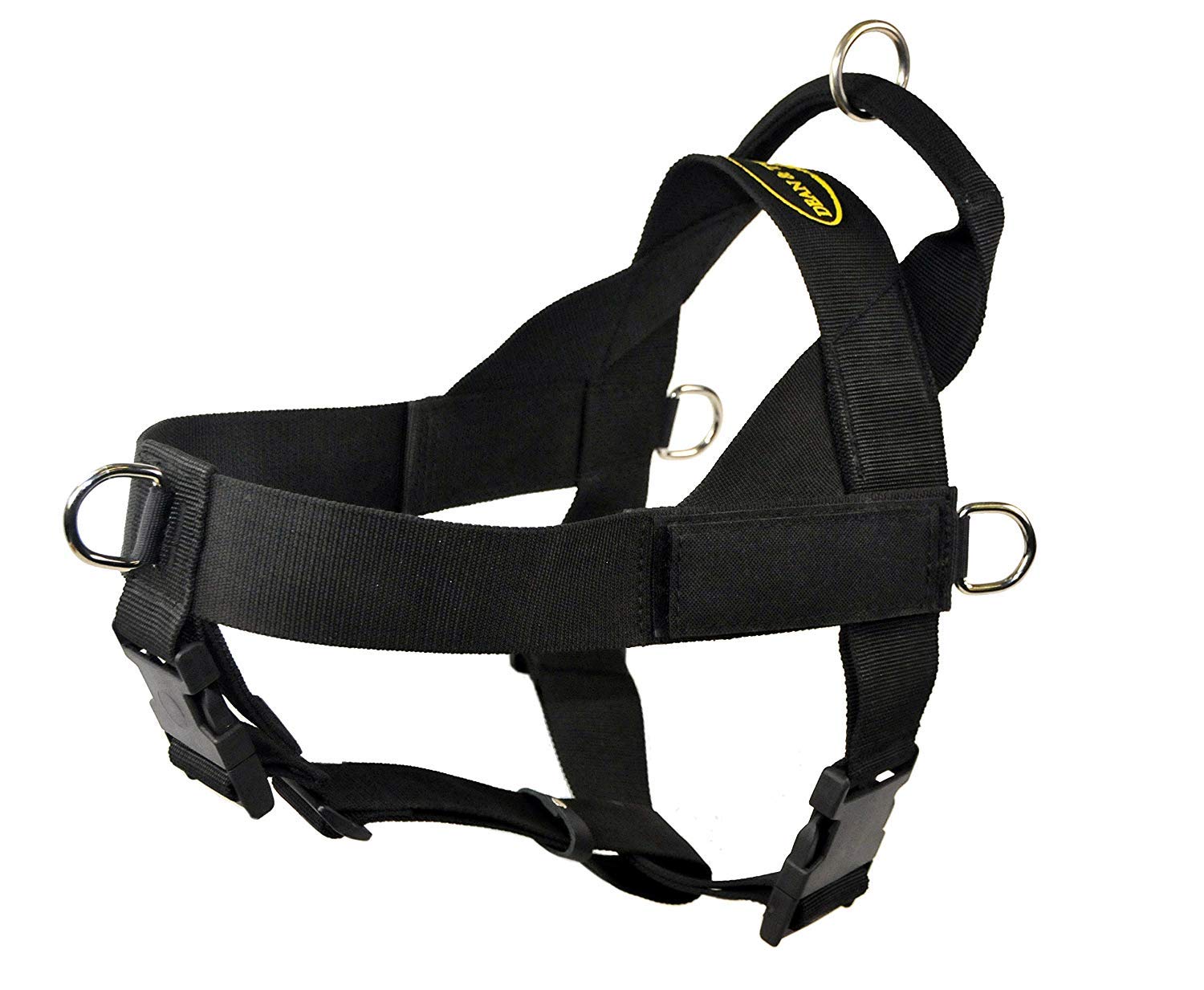 Dean & Tyler D&T Universal Bk-L Dt Universal No Pull Dog Harness With Adjustable Straps, Large, Fits Girth, 79Cm To 107Cm, Black