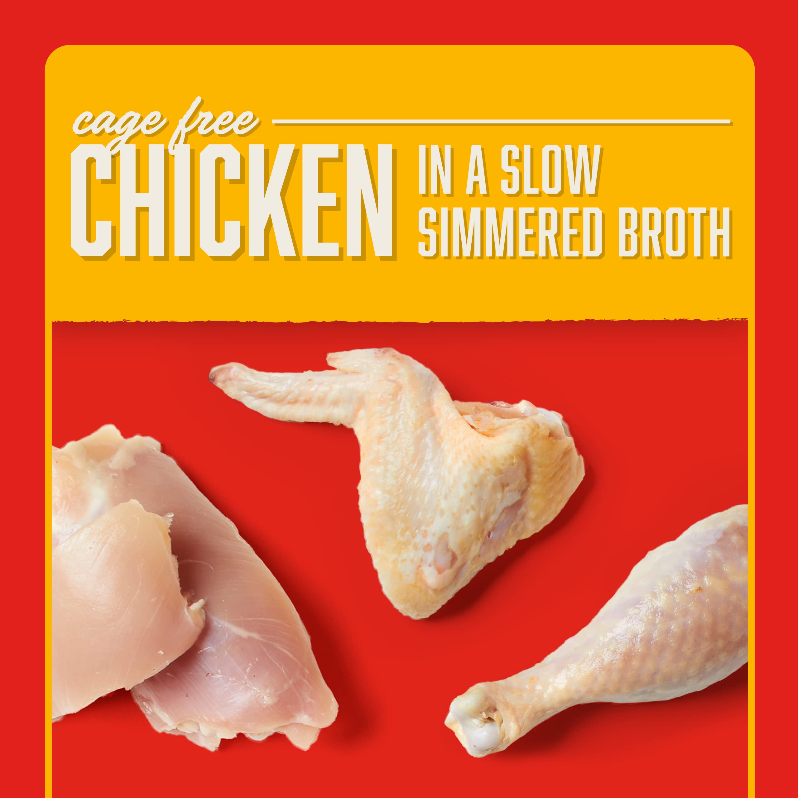 Stella & Chewys Stellas Shredrs Cage Free Chicken Recipe in Broth, 2.8 oz. Pouches (Pack of 24)