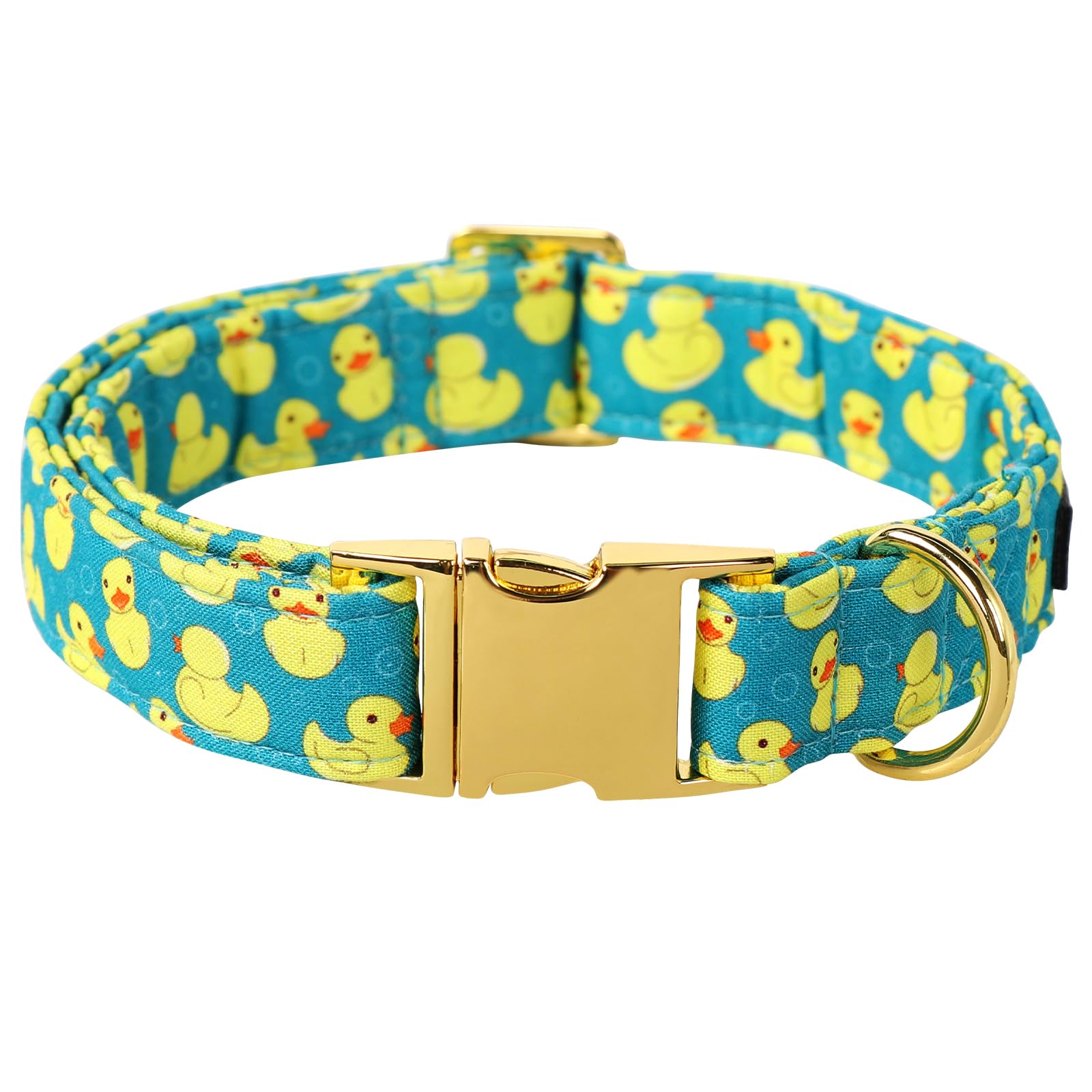 Maca Bates Cute Duck Green Dog Collar For Dogs Adjustable Thick Collars Accessories Gift For Small Medium Large Xl Girl Boy Male