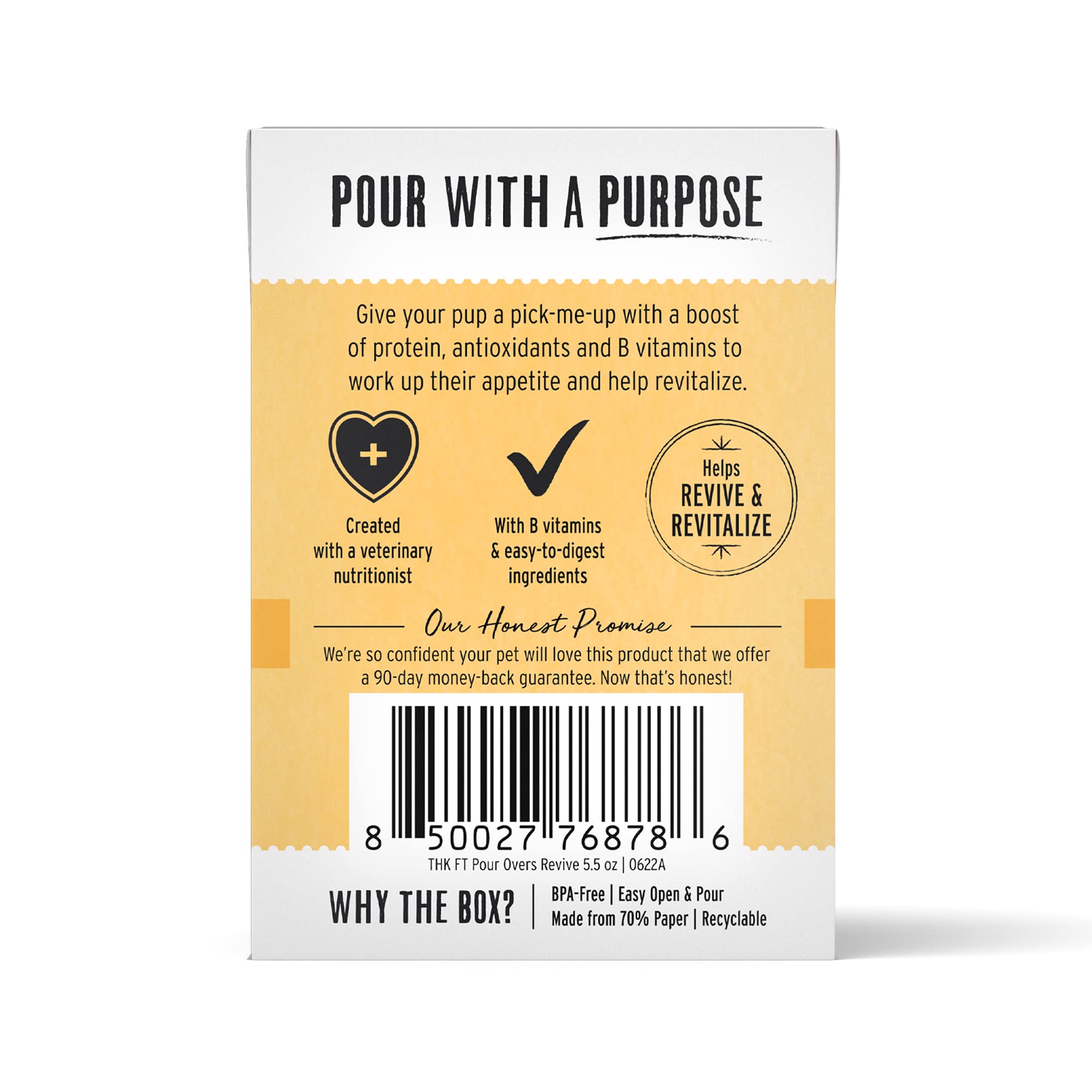 The Honest Kitchen Functional Pour Overs: Revive & Restore - Chicken & Pumpkin Stew Dog Food Topper, 5.5 oz x12