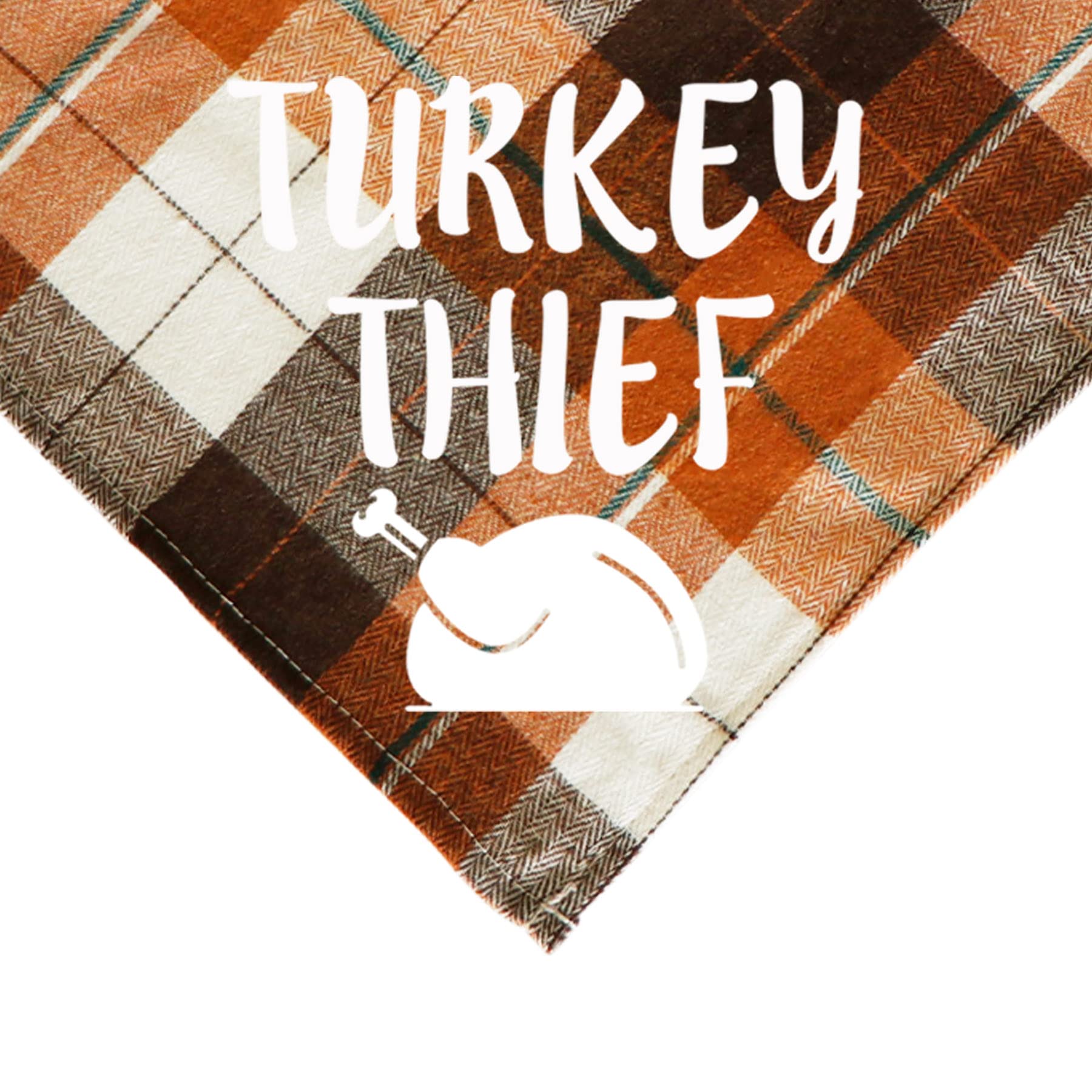 Jotfa 2 Pack Thanksgiving Day Dog Bandanas, Holiday Fall Plaid Dog Puppy Bandana Scarf Costume For Small Medium Large Dogs Pets