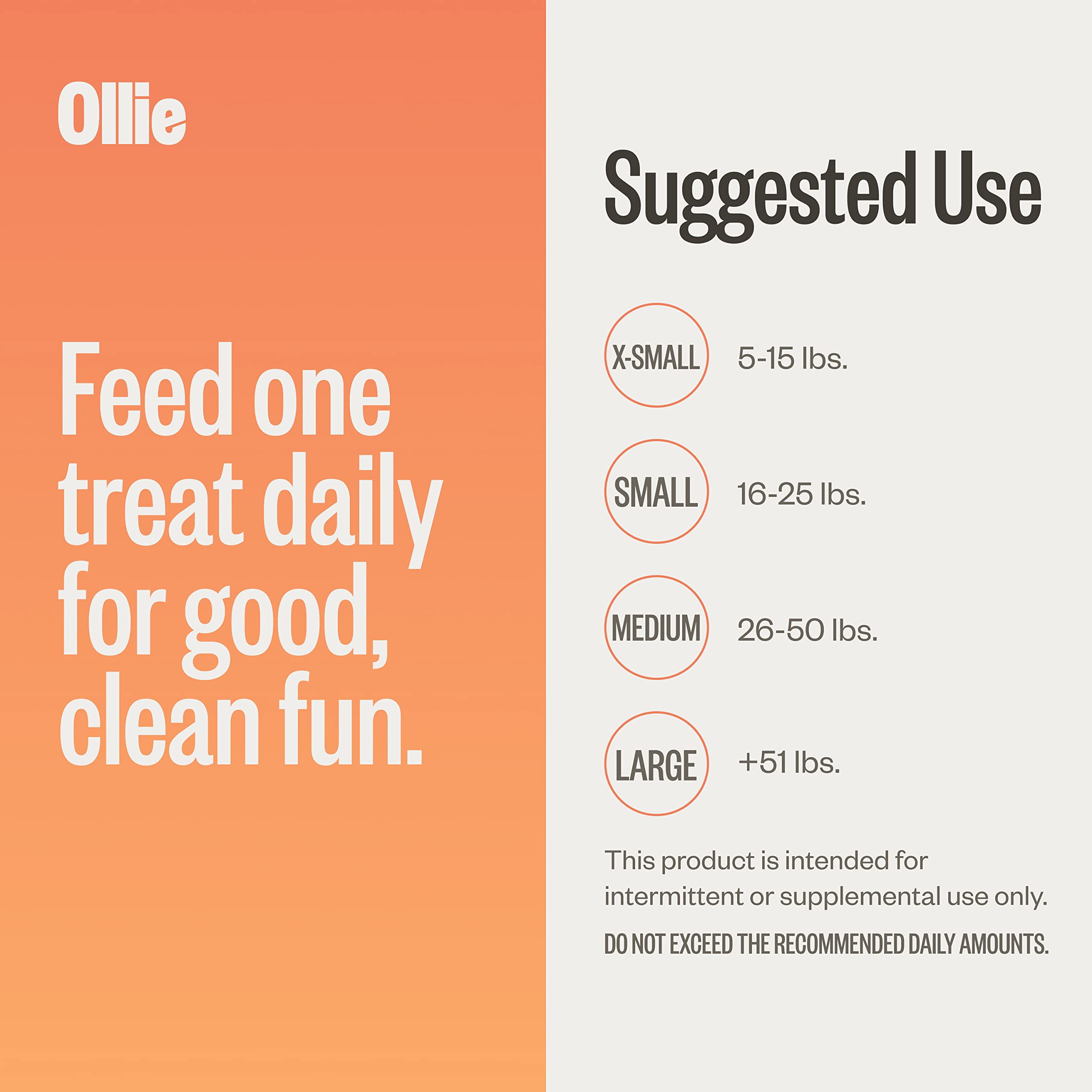 Ollie Dental Chews for Extra Small Dogs, 12 Oz, Fresh Breath, Teeth Cleaning Treats, Sticks for Dog Oral Care, with Parsley and