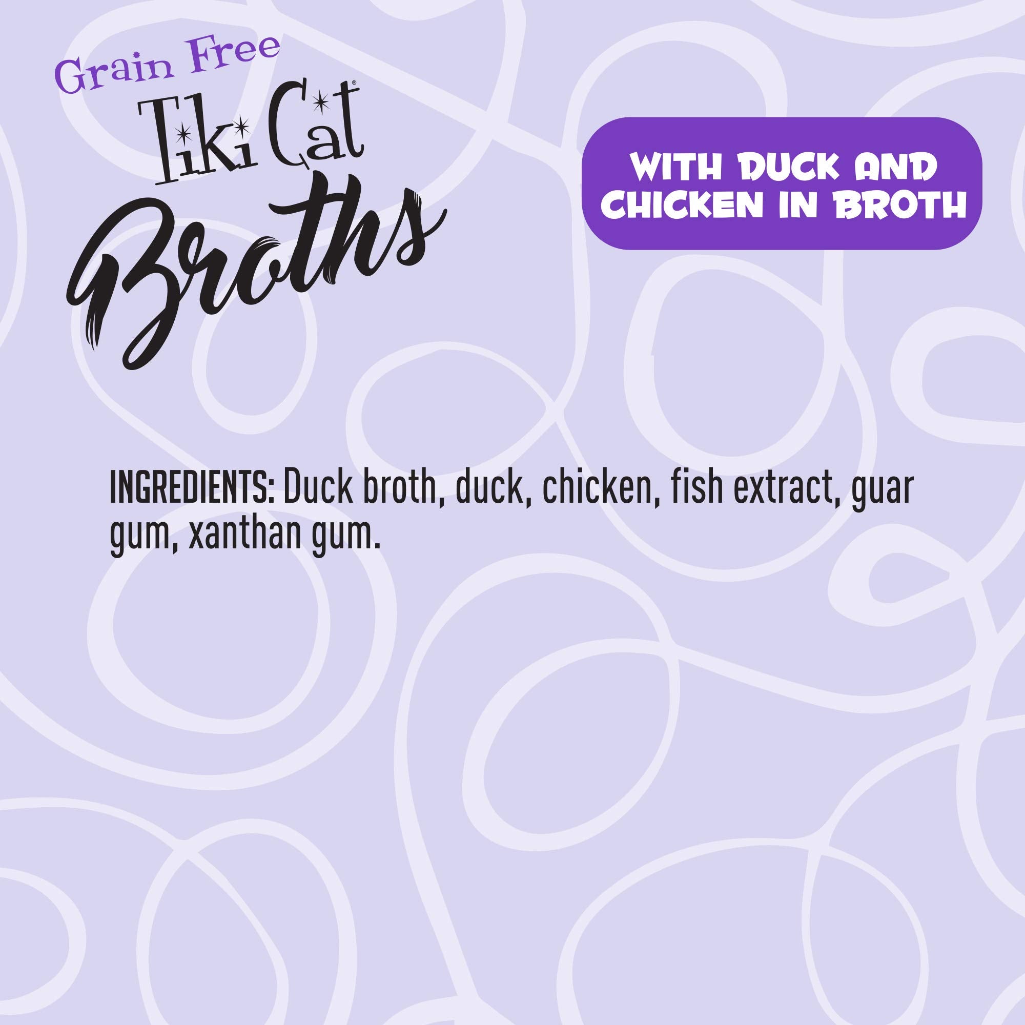 Tiki Cat Born Carnivore Broths, Duck & Chicken Recipe, Hydration and Flavor Supplement Cat Food Topper, 1.3 oz. Pouch (Pack of 1
