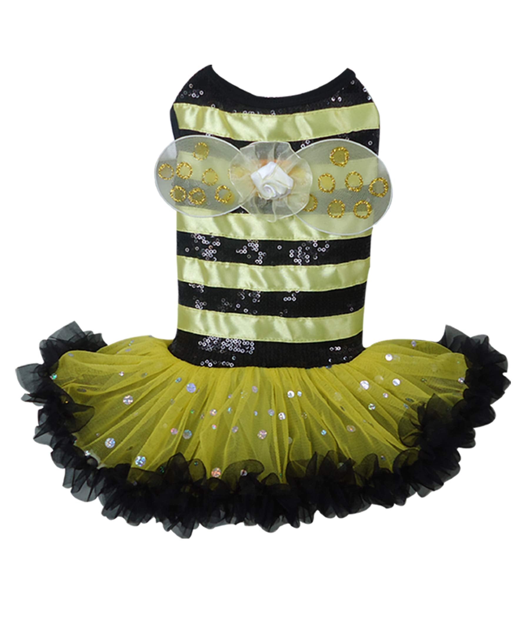 Bumble Bee Costume Dress For Dogs Xs