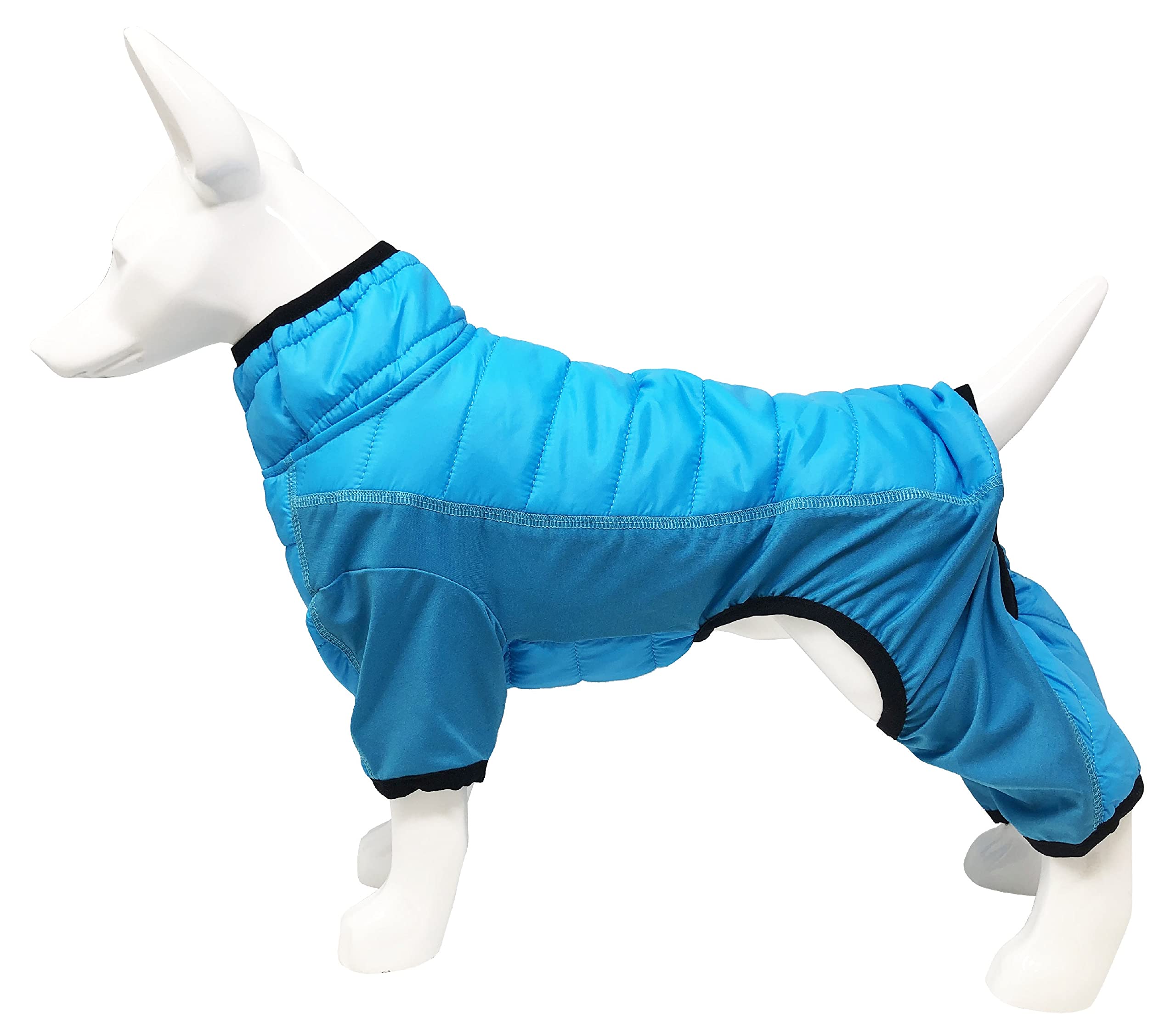 Pet Life Aura-Vent Lightweight 4-Season Stretch and Quick-Dry Full Body Dog Jacket, MD, Blue