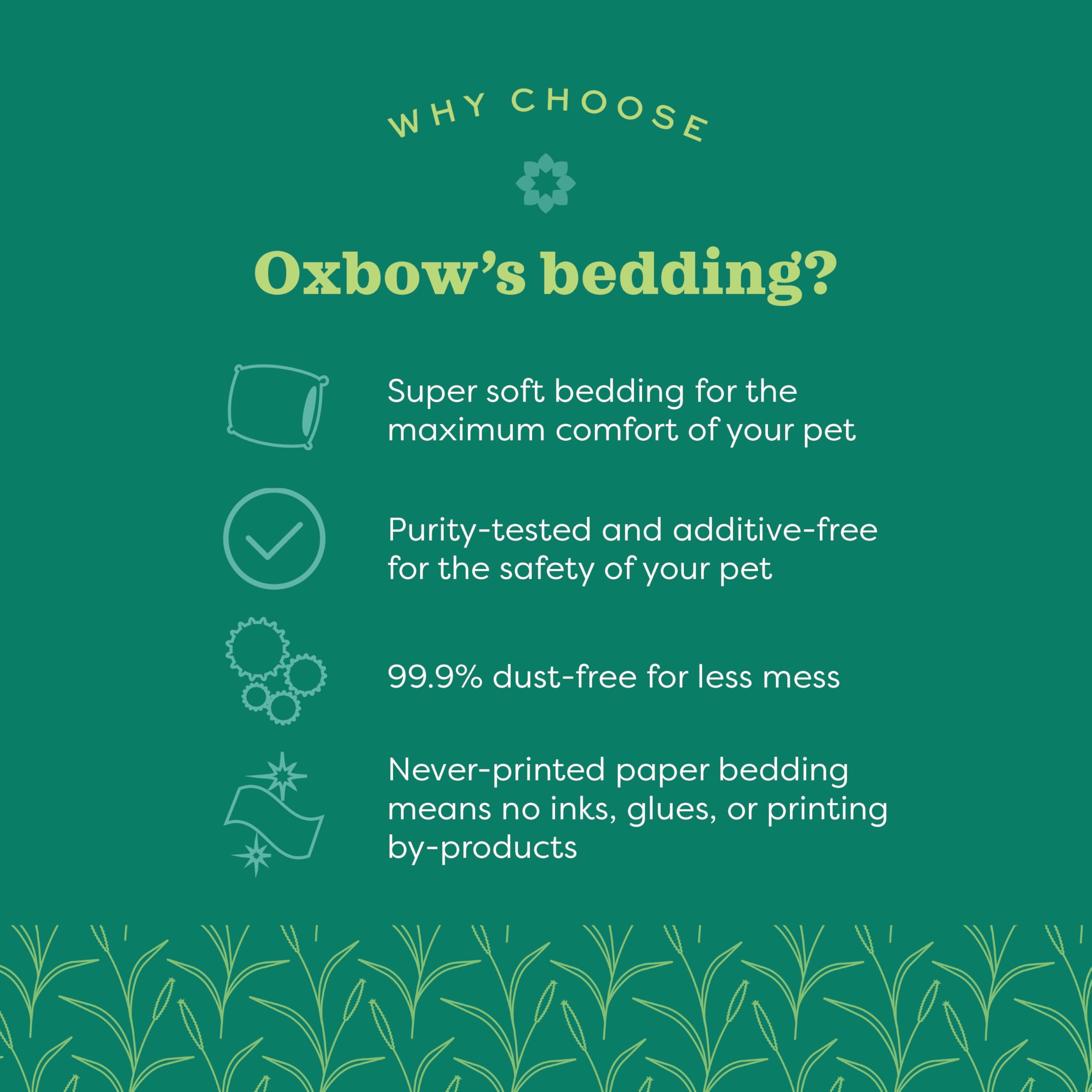 Oxbow Pure Comfort Small Animal Bedding - Odor & Moisture Absorbent, Dust-Free Bedding For Small Animals - Natural, 56 Liter Bag