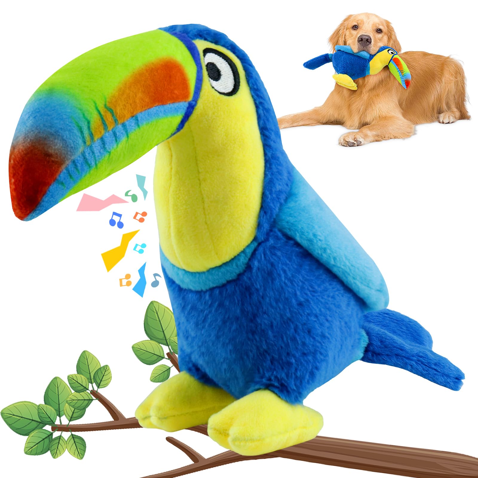 Wowbala Large Squeaky Dog Toys: Big Plush Dog Chew Toys For Small, Medium, Large Dogs-Puppy Toys To Keep Them Busy