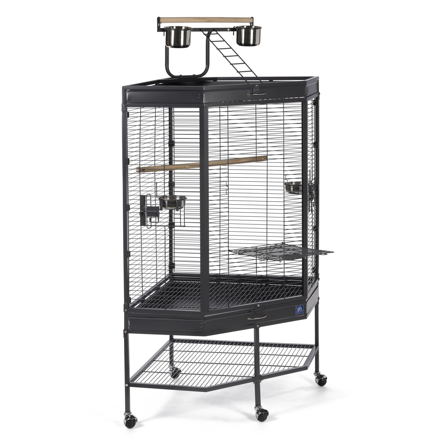 Prevue Pet Products Corner Bird Cage with Playtop