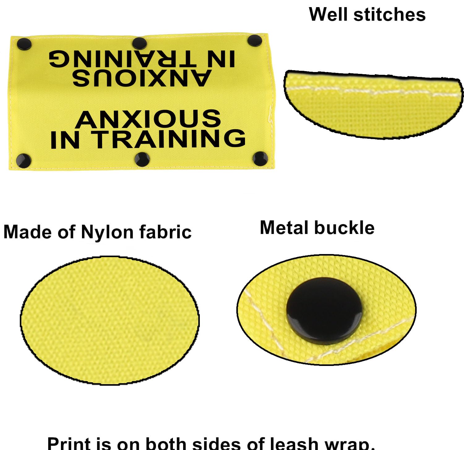Funny Dog Leash Sleeve Have Anxious In Training Dog Leash Wrap Sleeve Pet Birthday Gift (Anxious In Training-Ye Sleeve)