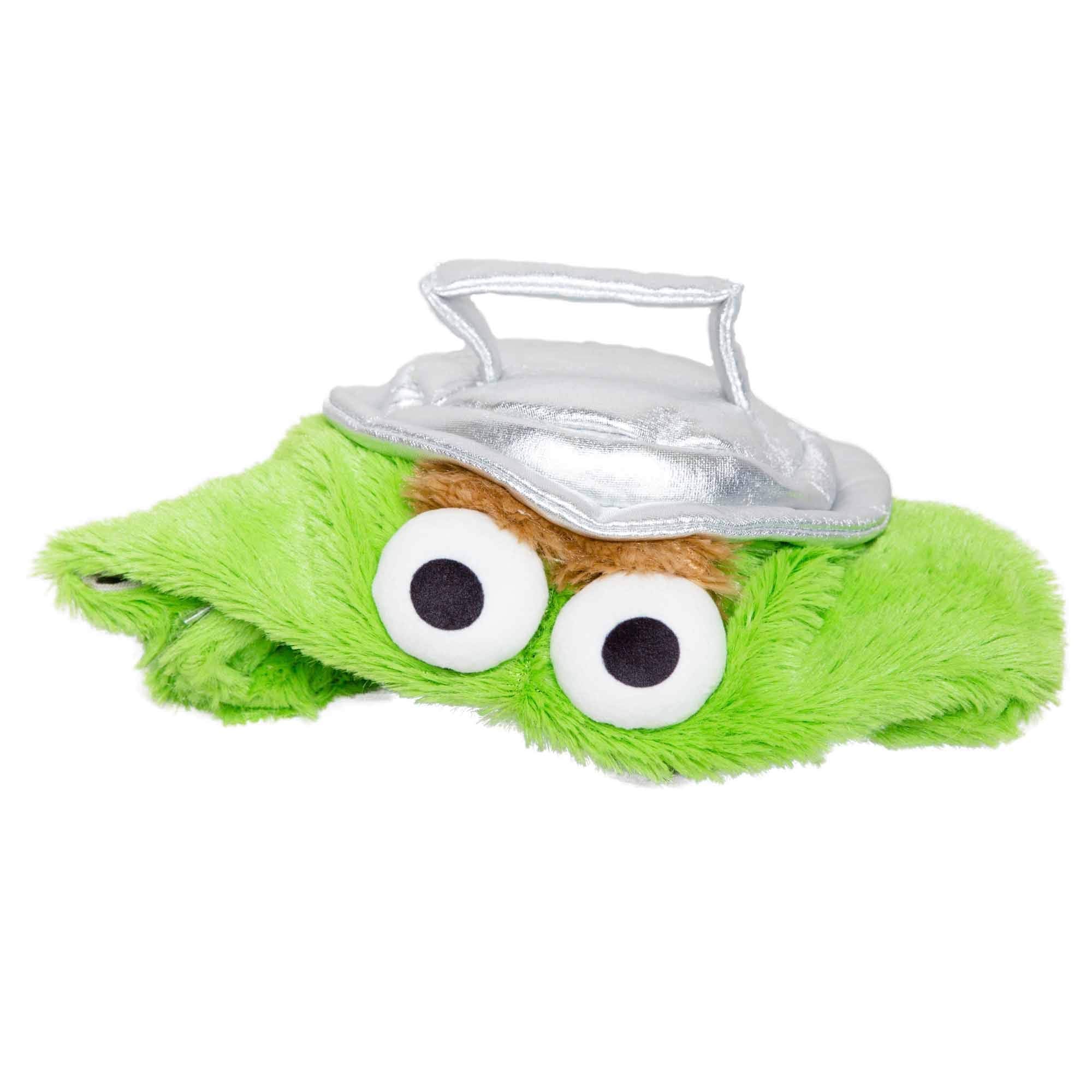 PET KREWE Large Oscar The Grouch Dog Costume - Silver X-Large for Halloween, Christmas, Parties - Fits Small to Extra Large Pets