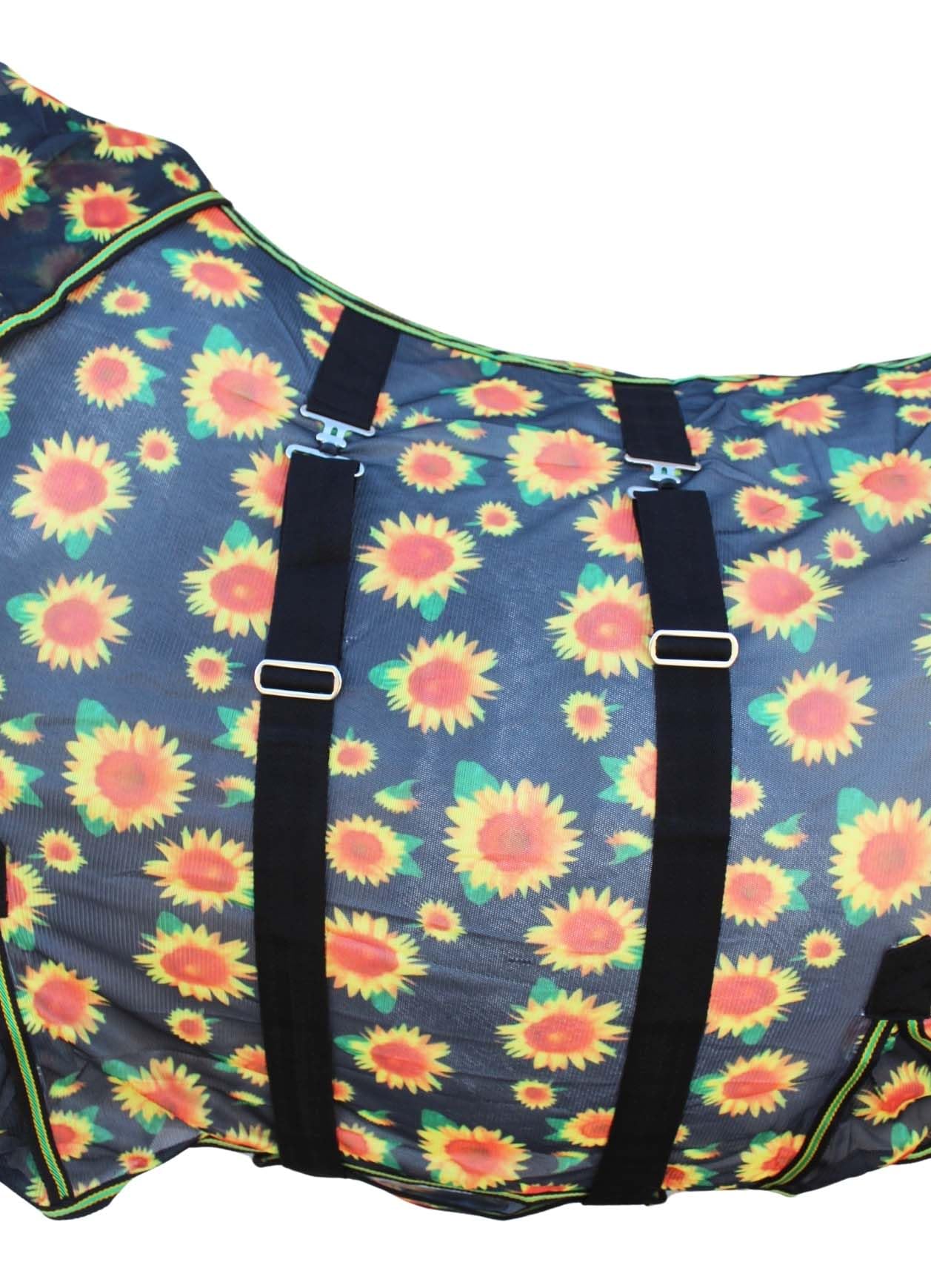 80 Horse Light Summer Spring Airflow Mesh Neck Sunflower 73158