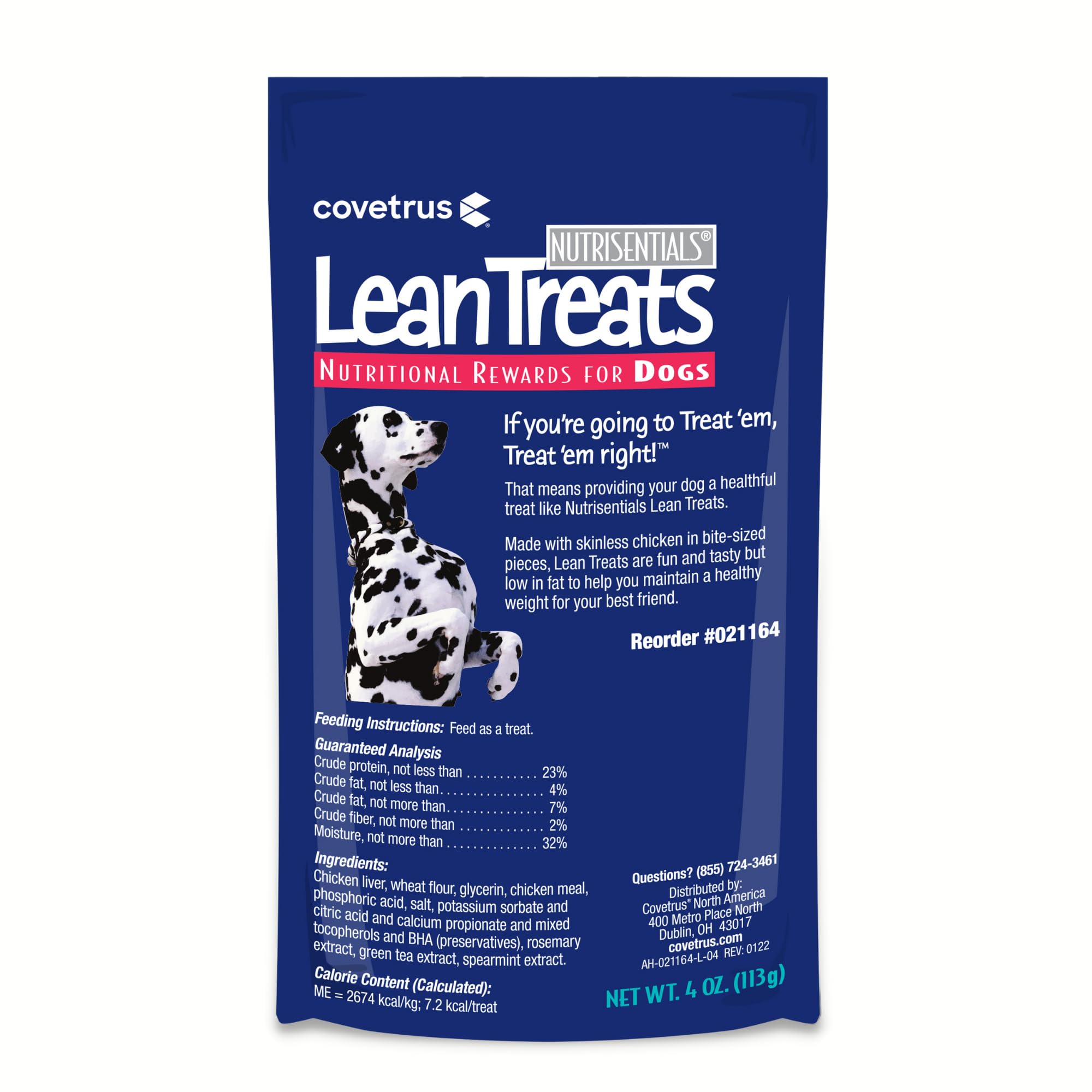 Covetrus Nutrisential Lean Treats for Dogs - Soft Dog Treats for Small, Medium & Large Dogs - Nutritional Low Fat Bite Size K9 T