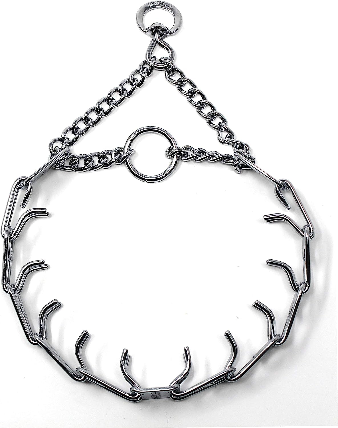 Herm Sprenger Prong Dog Training Collar Ultra-Plus Chrome Plated Steel Pet Pinch No-Pull For Dogs Anti Pull Made In Germany 2.25Mm X 13In Small